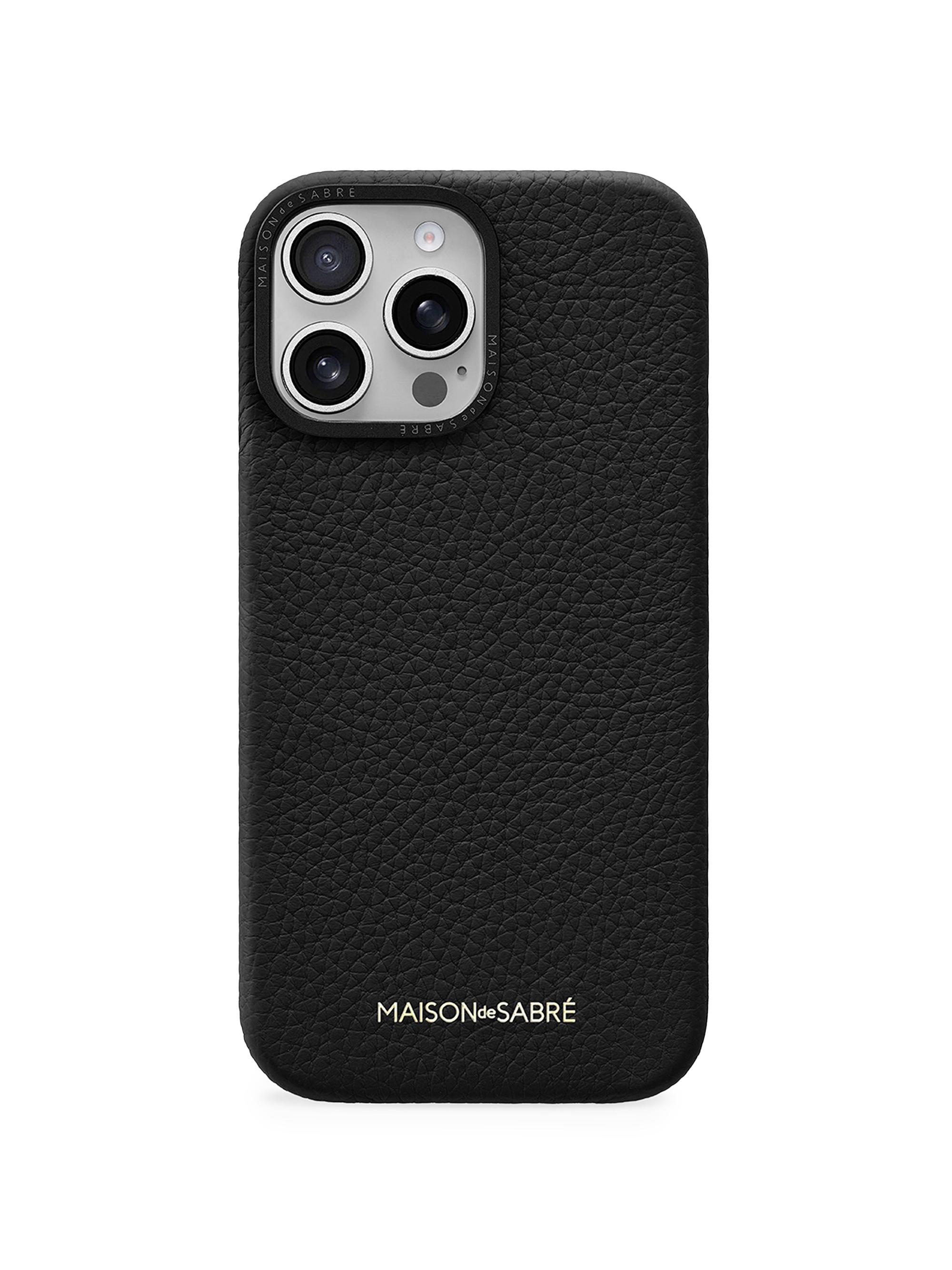 iPhoneアクセサリー SUTI iPhone 15Pro Nano Leather BLACK Süti NanoLeather PhoneBack (Black, iPhone 15 Pro Max) : Amazon.ca
