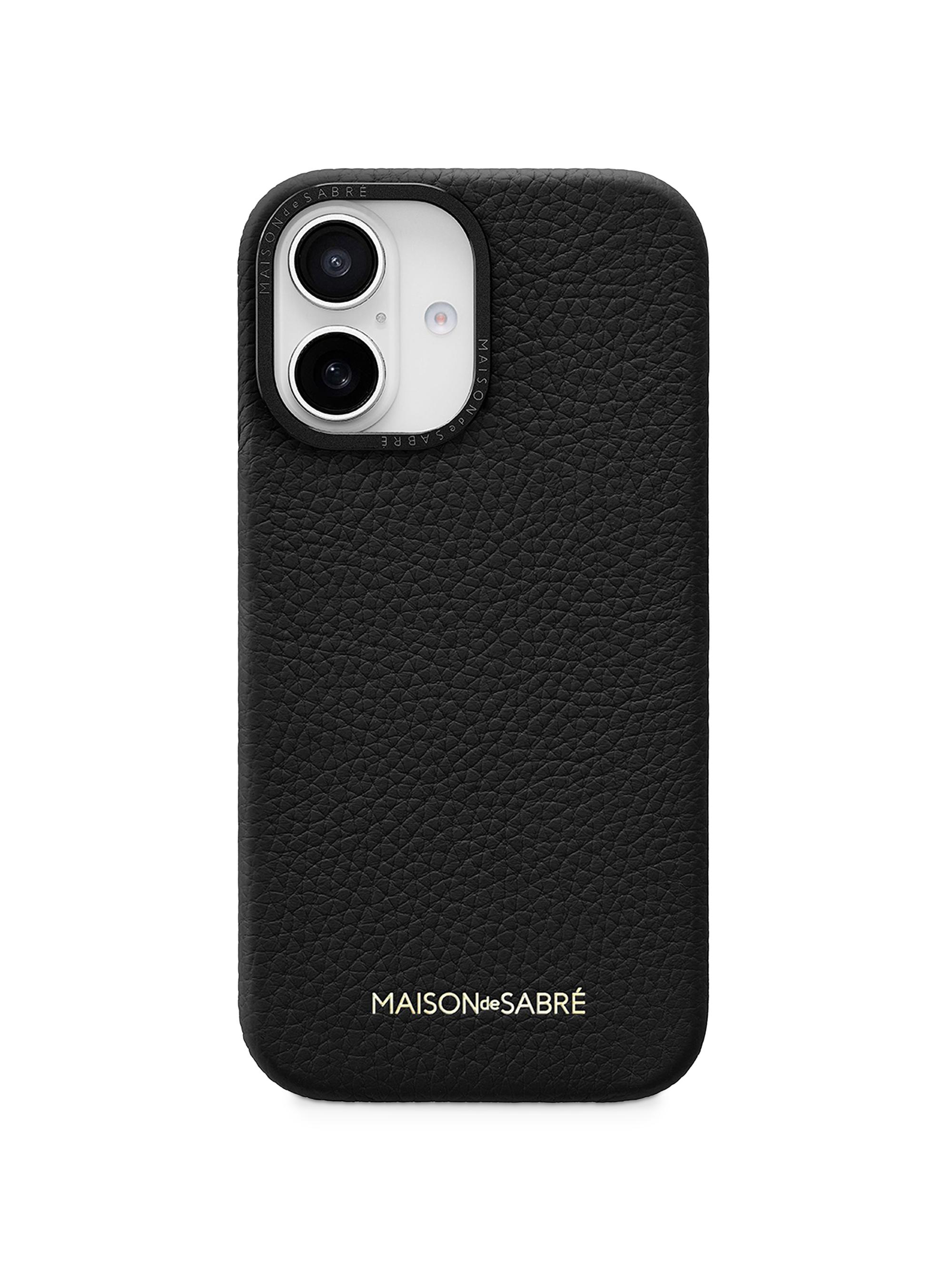 Maison de Sabre Leather Phone Case (iPhone 16) | Saks Fifth Avenue