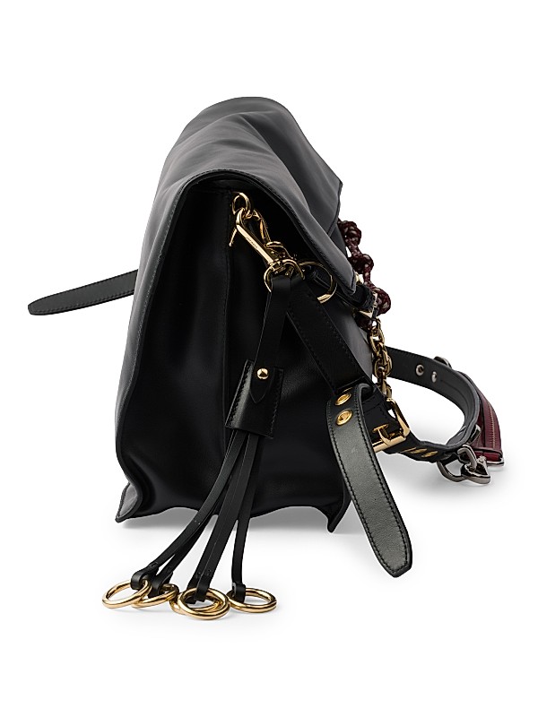 Shop Prada Soft Sound Large Leather Shoulder Bag | Saks Shop Prada Soft Sound Large Leather Shoulder Bag | Saks