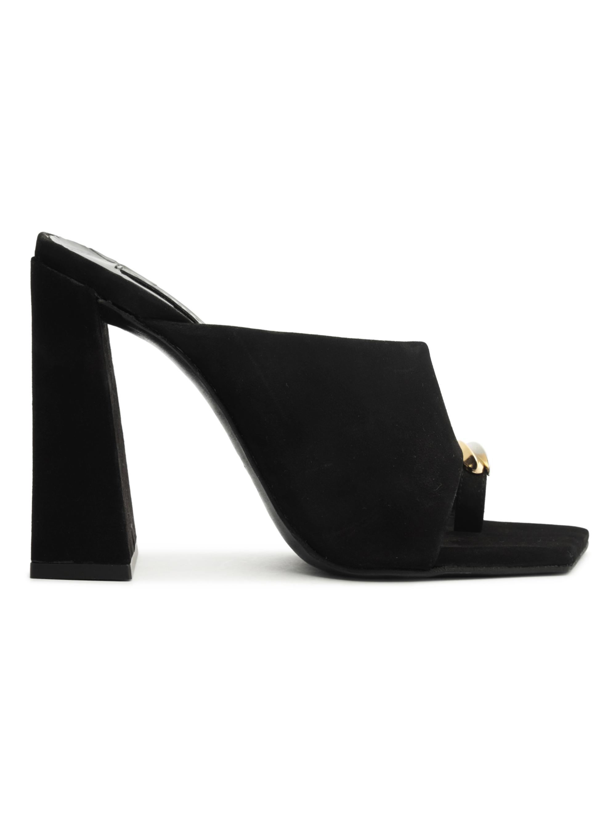 Schutz Women's Jodie 110MM Cut Out Nubuck Sandals - Black