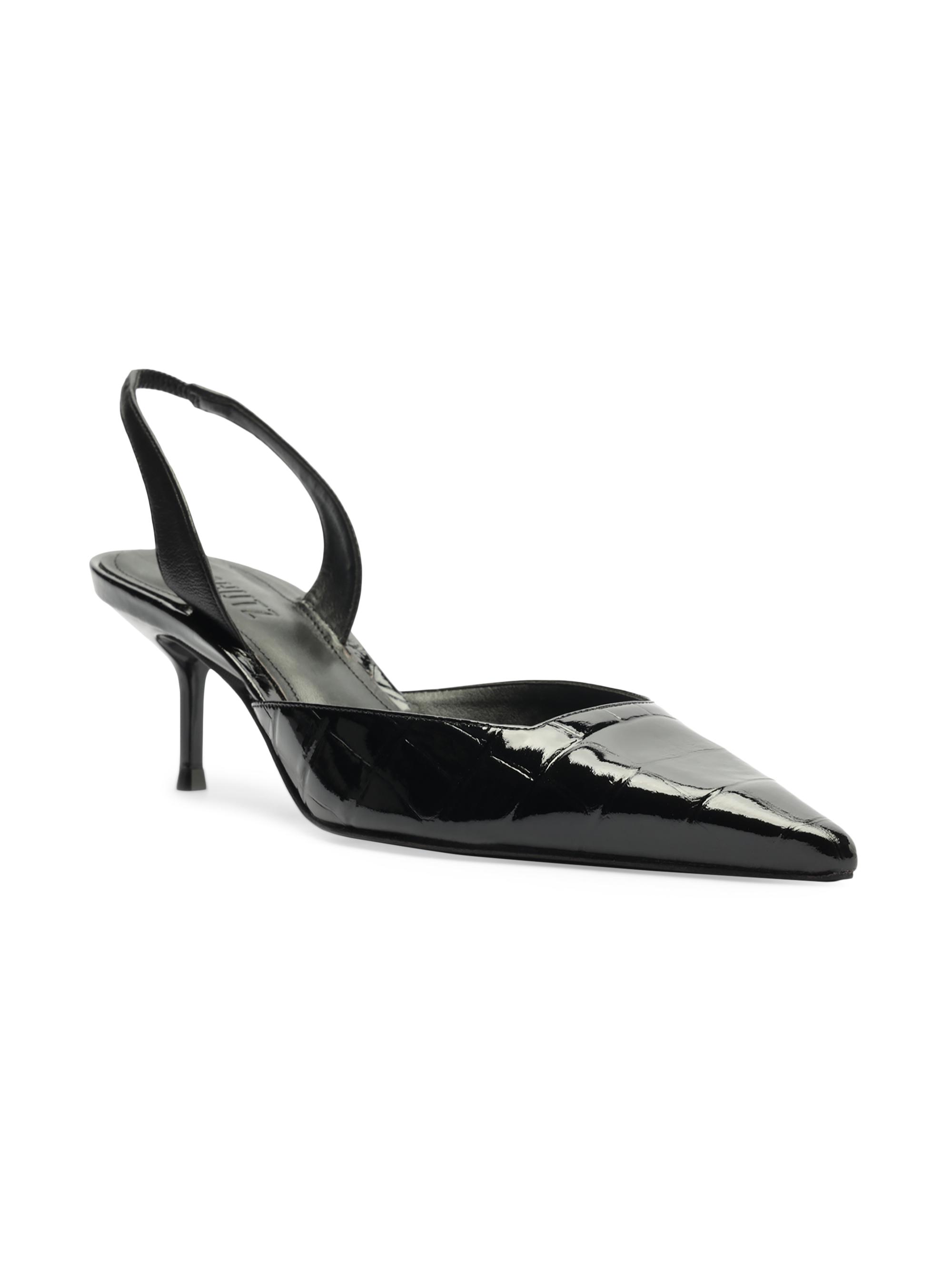 Schutz Paola 65MM Leather Mid-Heel Pumps | Saks Fifth Avenue