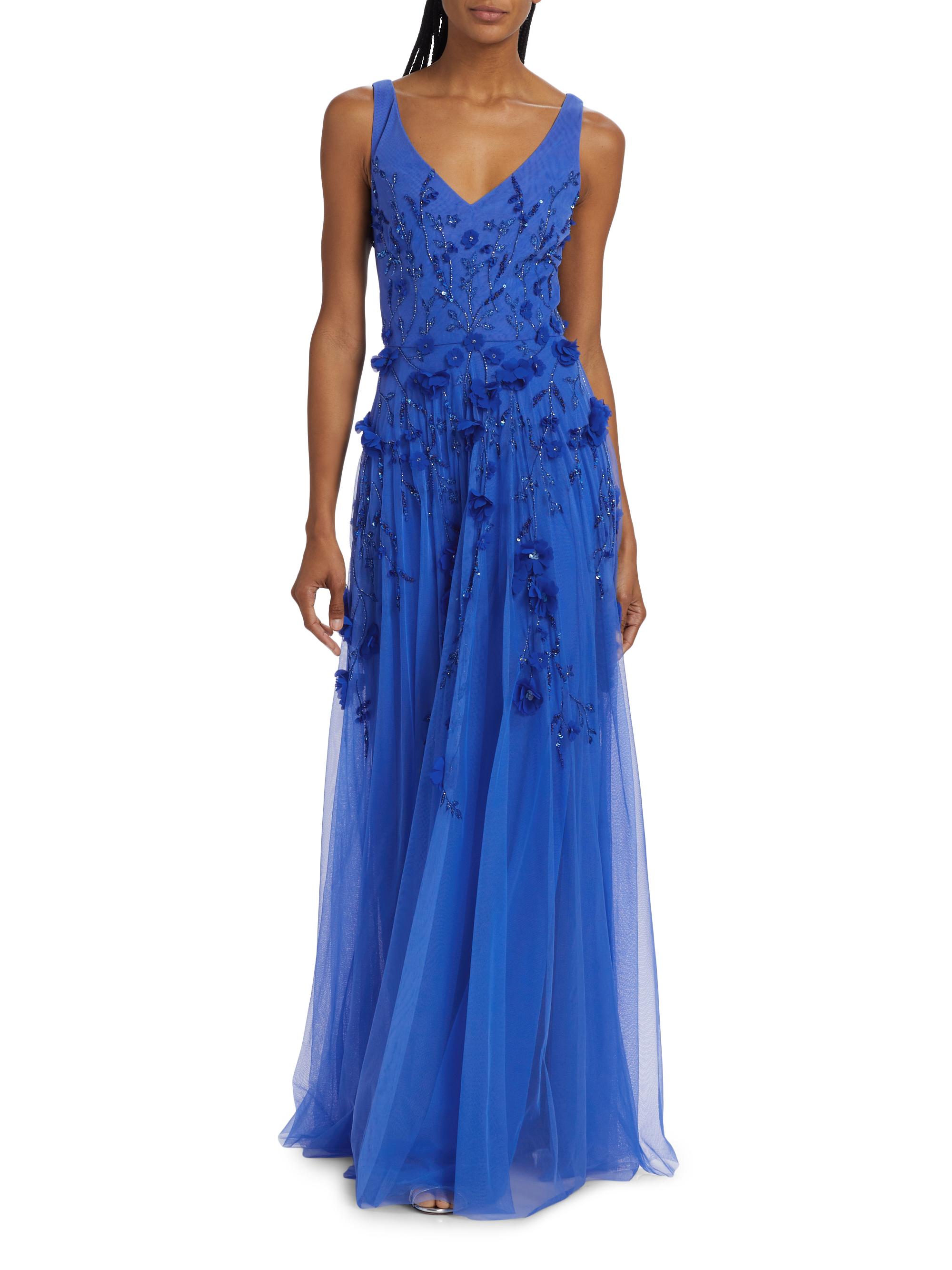 Jane Floral Beaded Gown