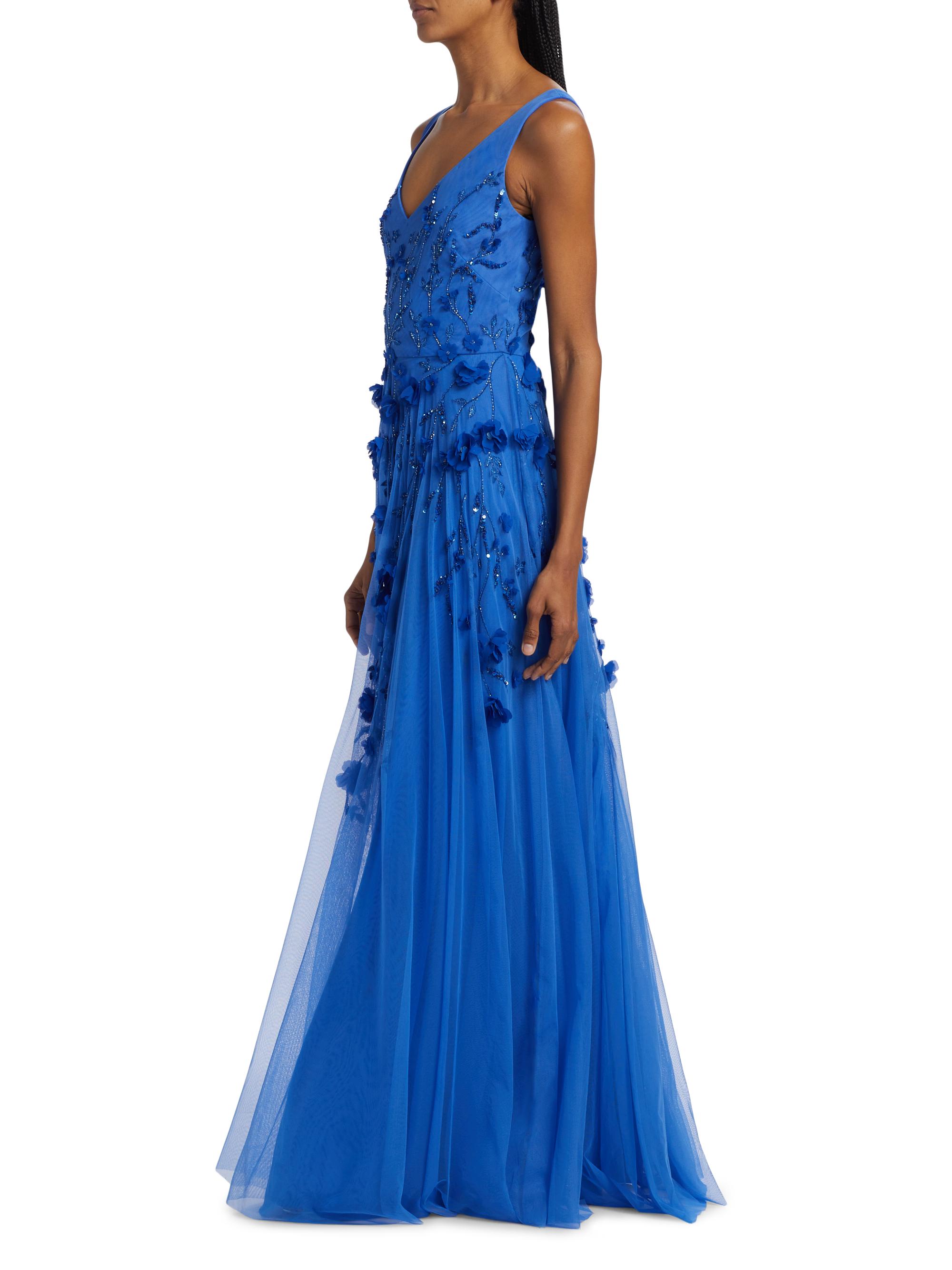 Jane Floral Beaded Gown