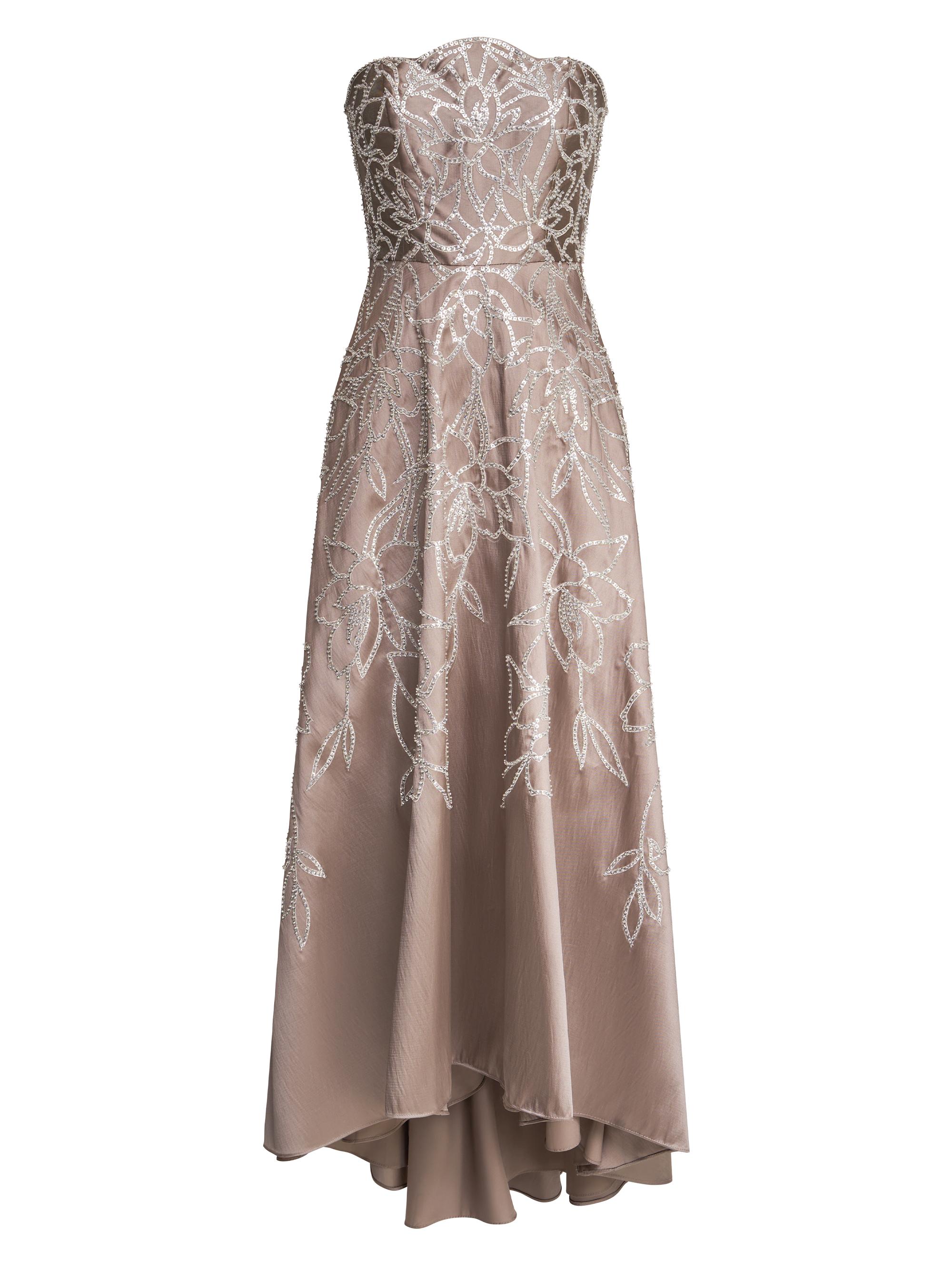 Pamela Embellished Mikado Strapless Gown