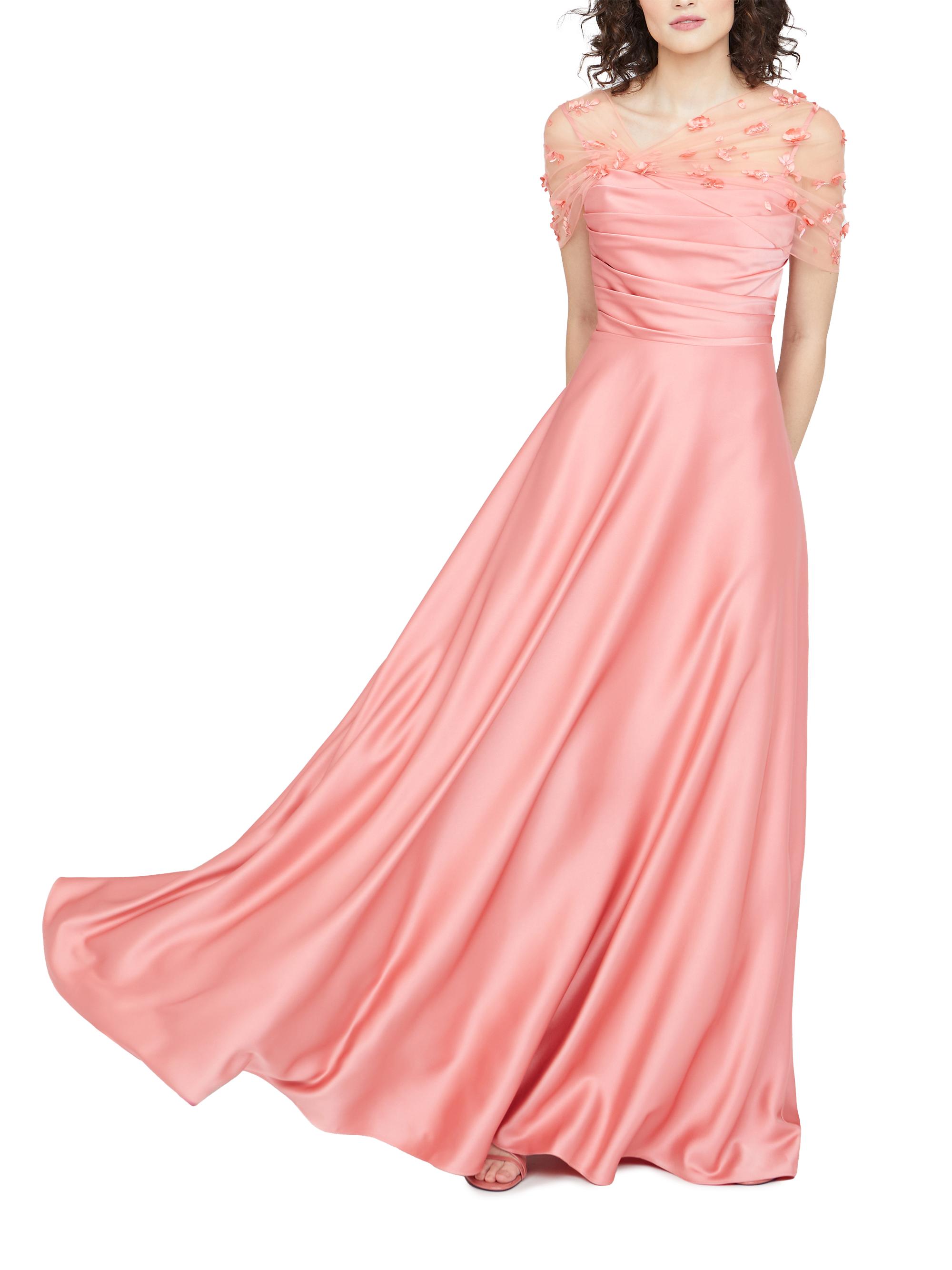Theia Luella Shawl Draped A-Line Gown | Saks Fifth Avenue