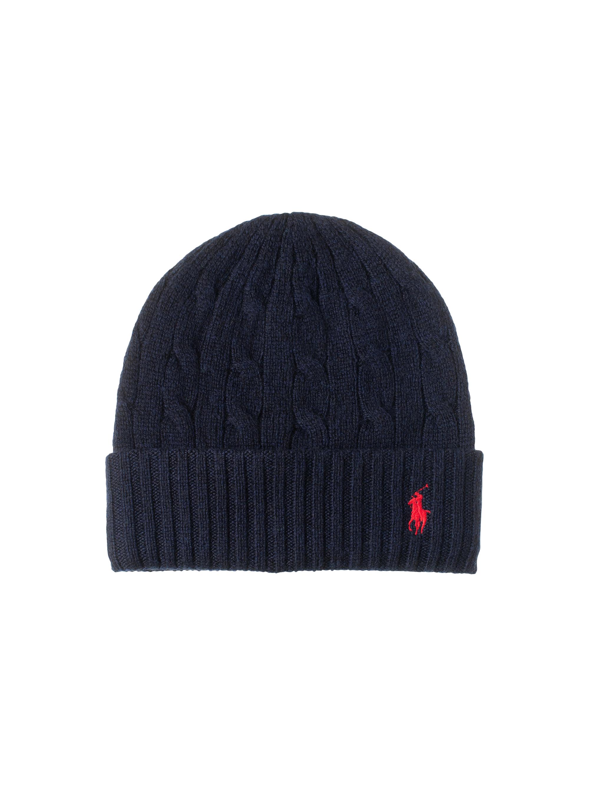 Ralph Lauren Collection Women's Core Cable Knit Wool-Cashmere Beanie - Black