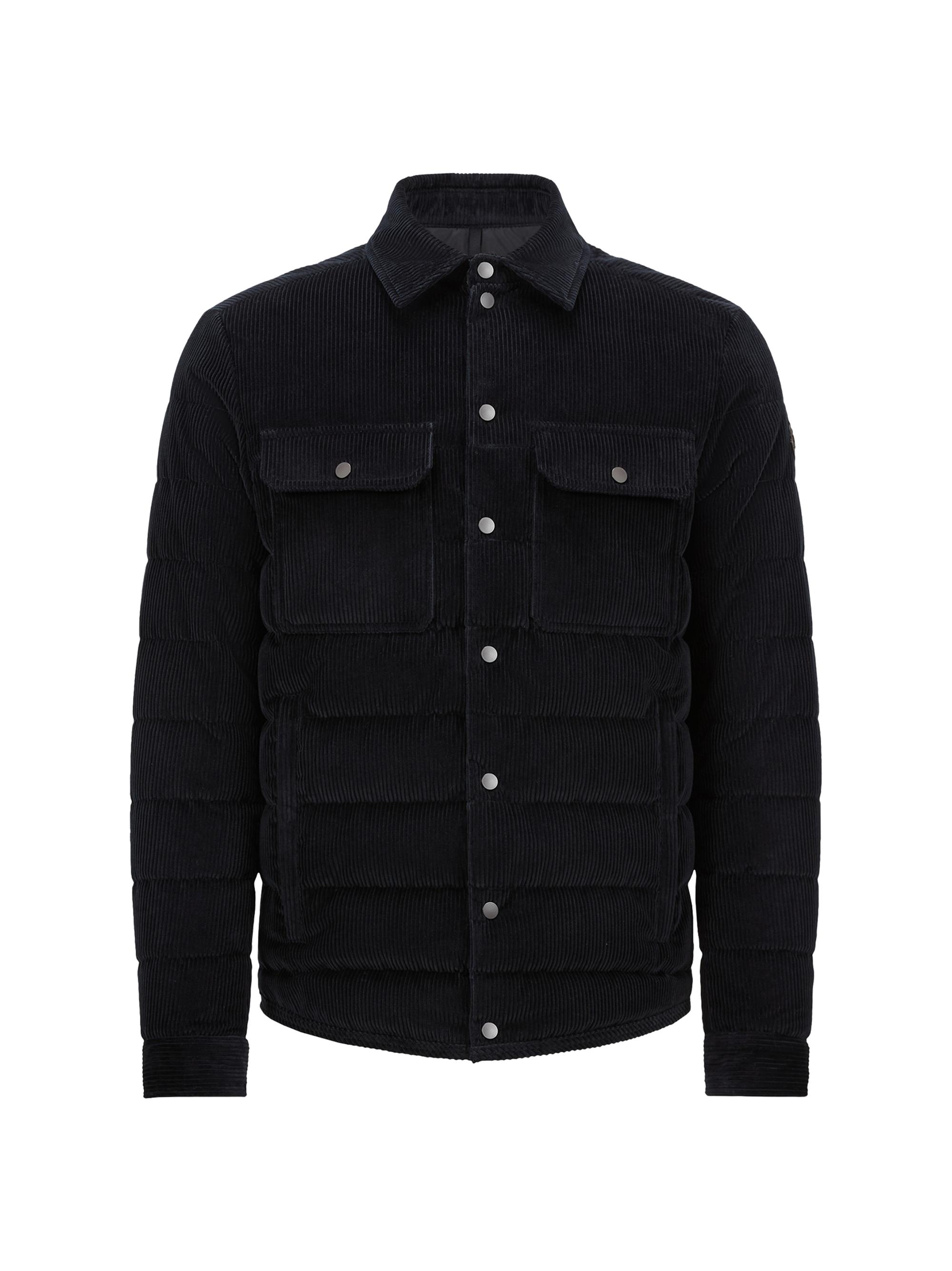 Moncler Men's Gasserhof Corduroy Puffer Down Jacket - Night Blue