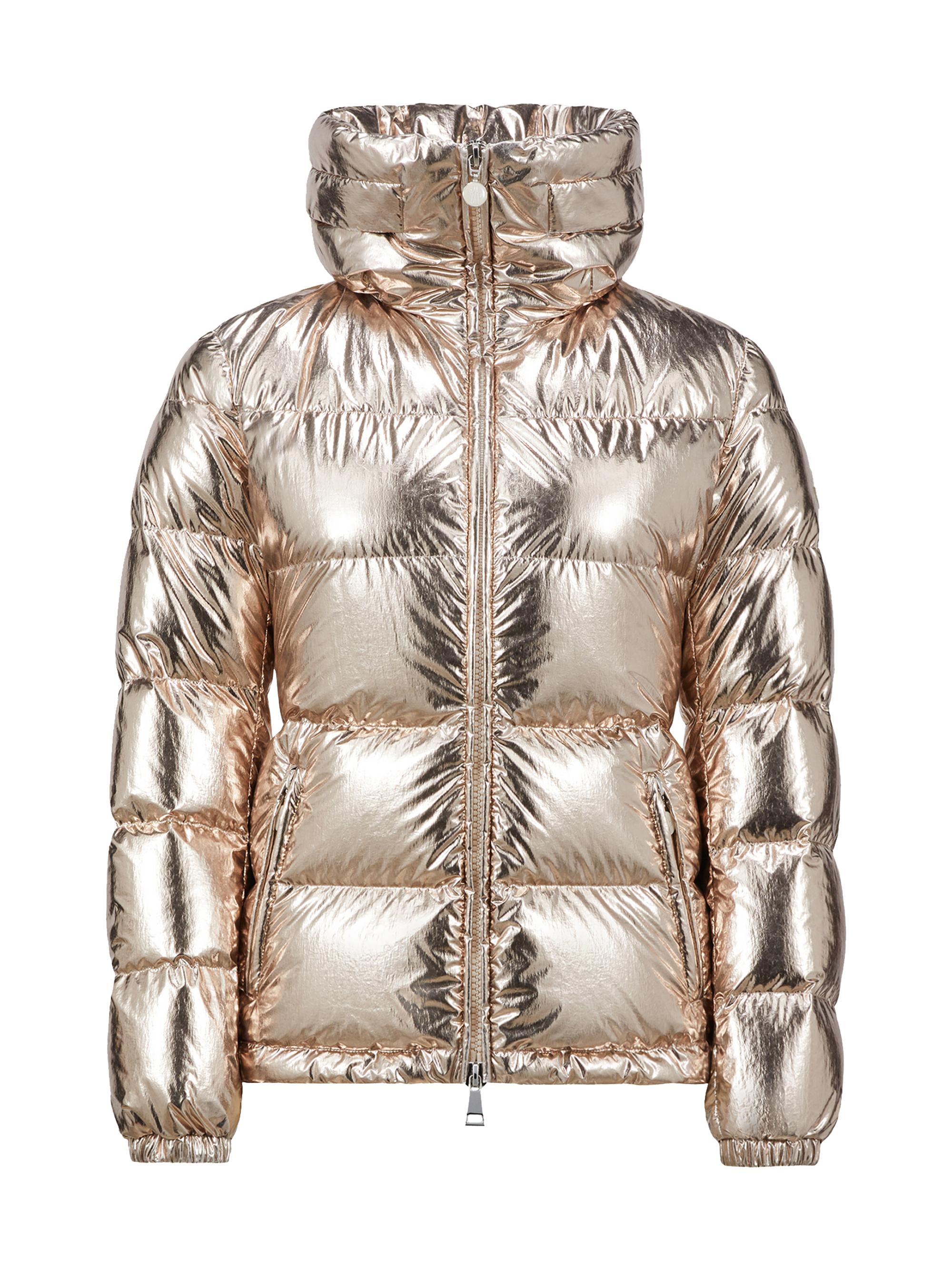 Moncler Women's Douros Short Down Jacket - Metallic Beige