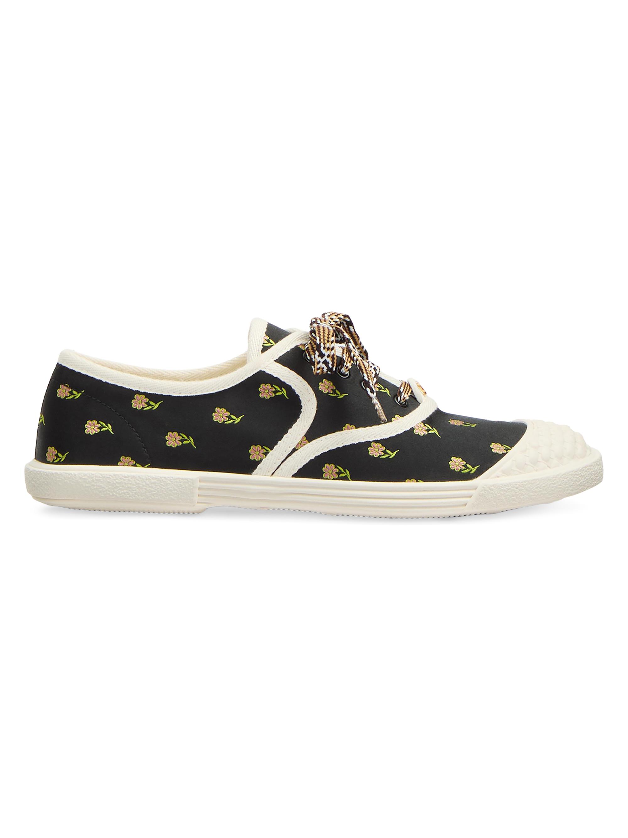 Valentino Garavani Women's Bay By Bay Sneakers in Papier Floral Fabric - Multicolored