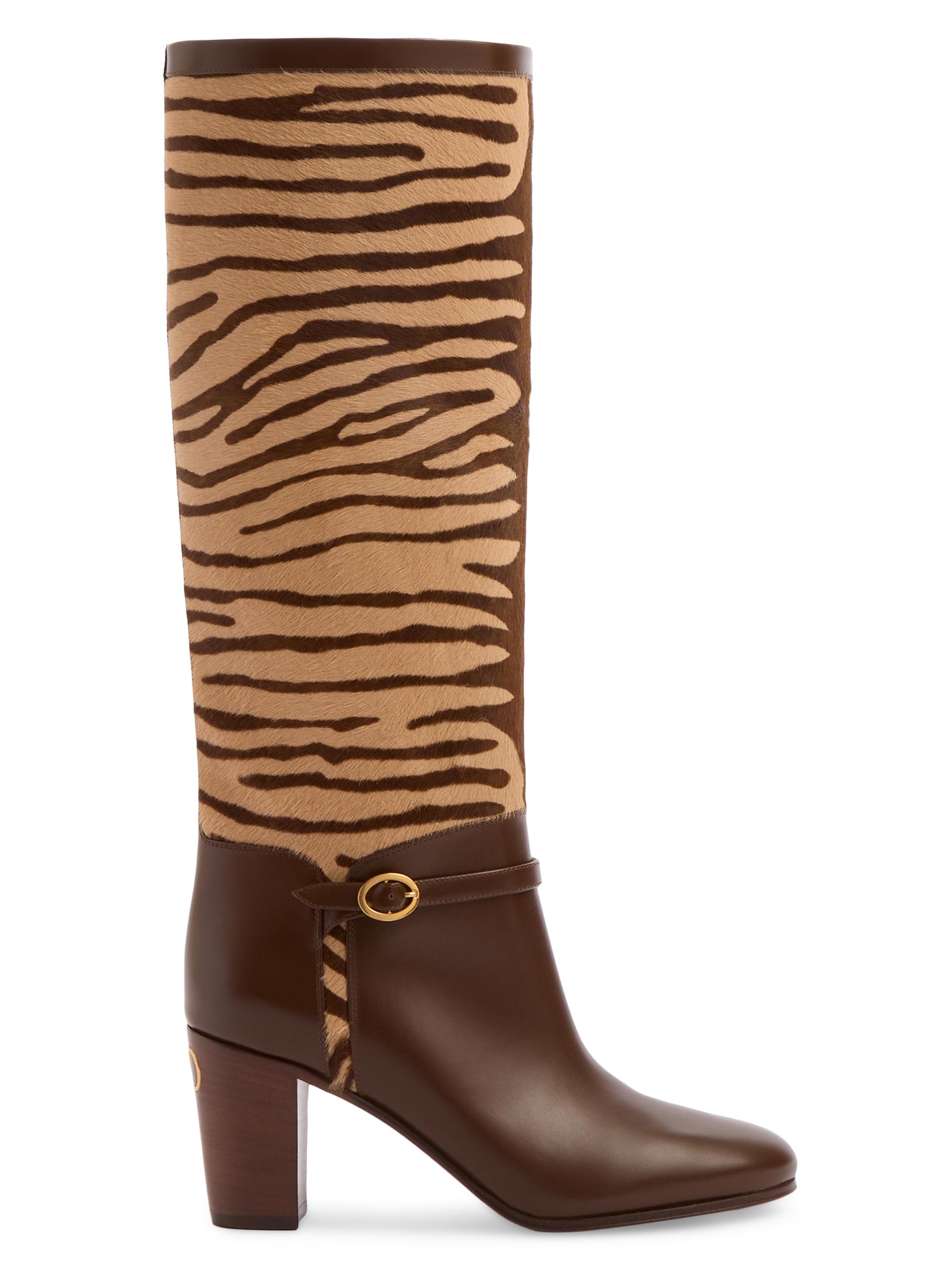 Valentino Garavani VLogo Signature Calfskin Boots 70MM | Saks