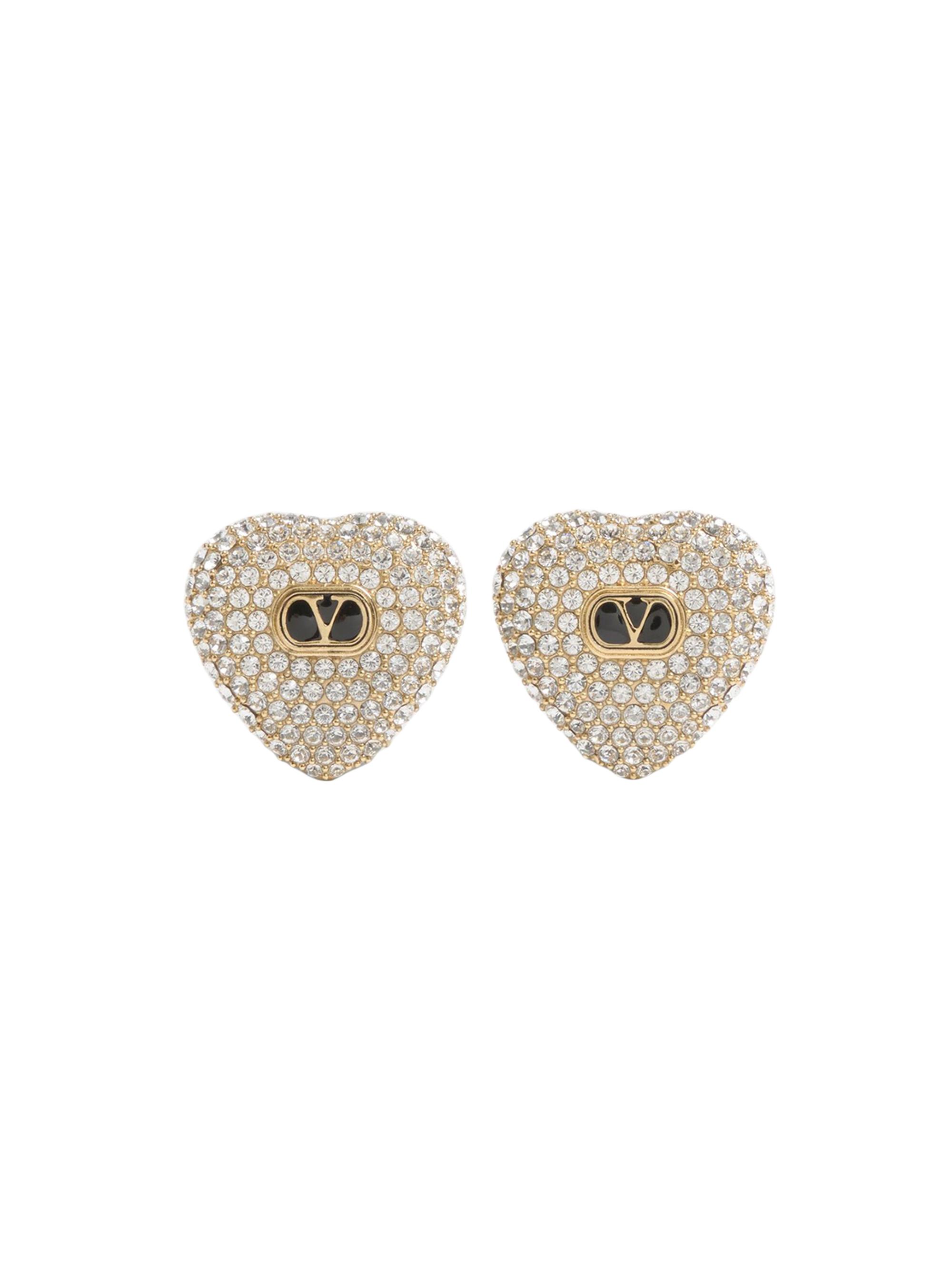 Valentino Garavani Women's Coeur Royal Metal, Enamel and Swarovski Crystal Earrings