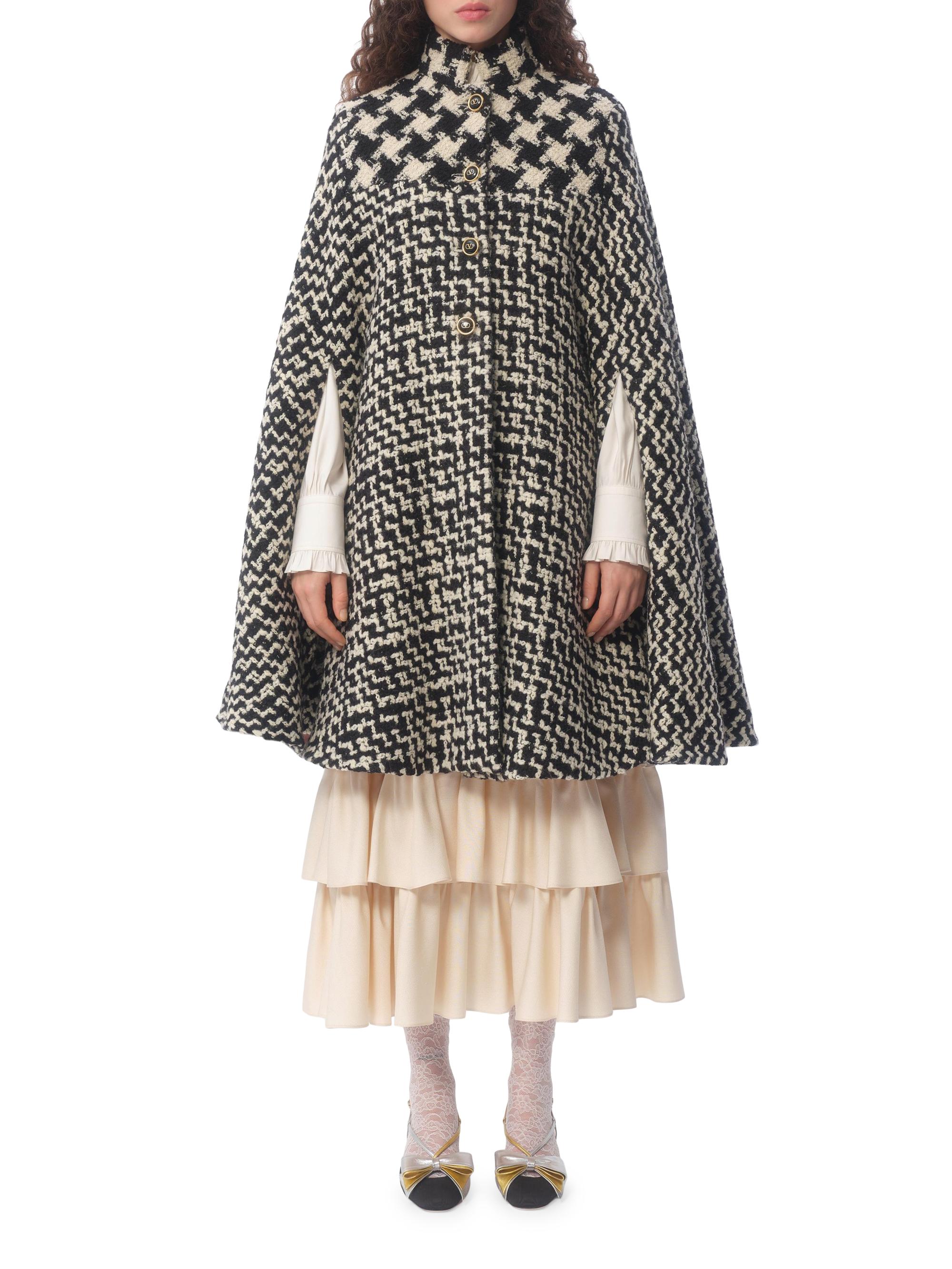 Valentino Garavani Geometric Tweed Cape | Saks Fifth Avenue