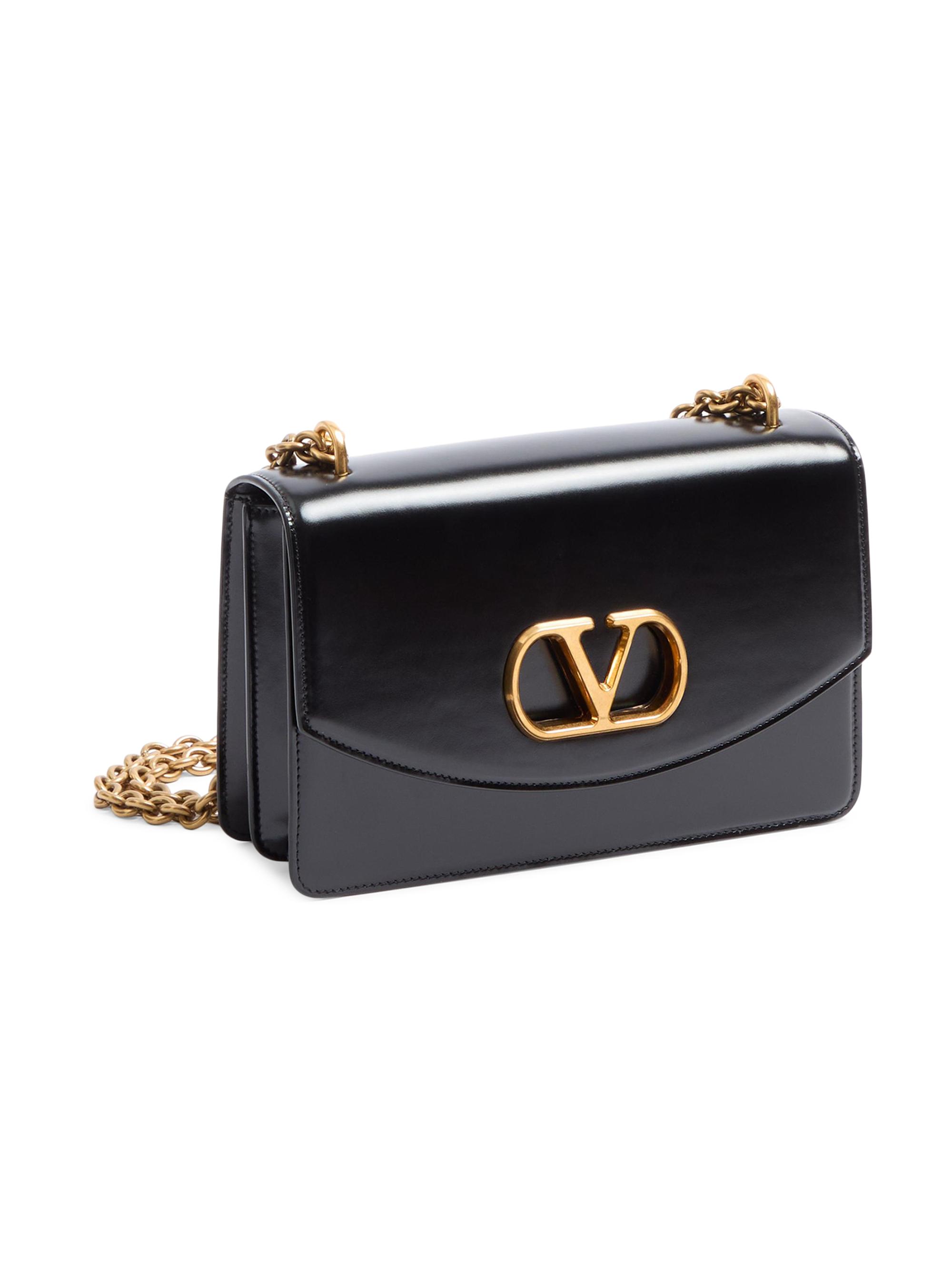 Valentino Garavani Vain Shoulder Bag in Shiny Calfskin | Saks