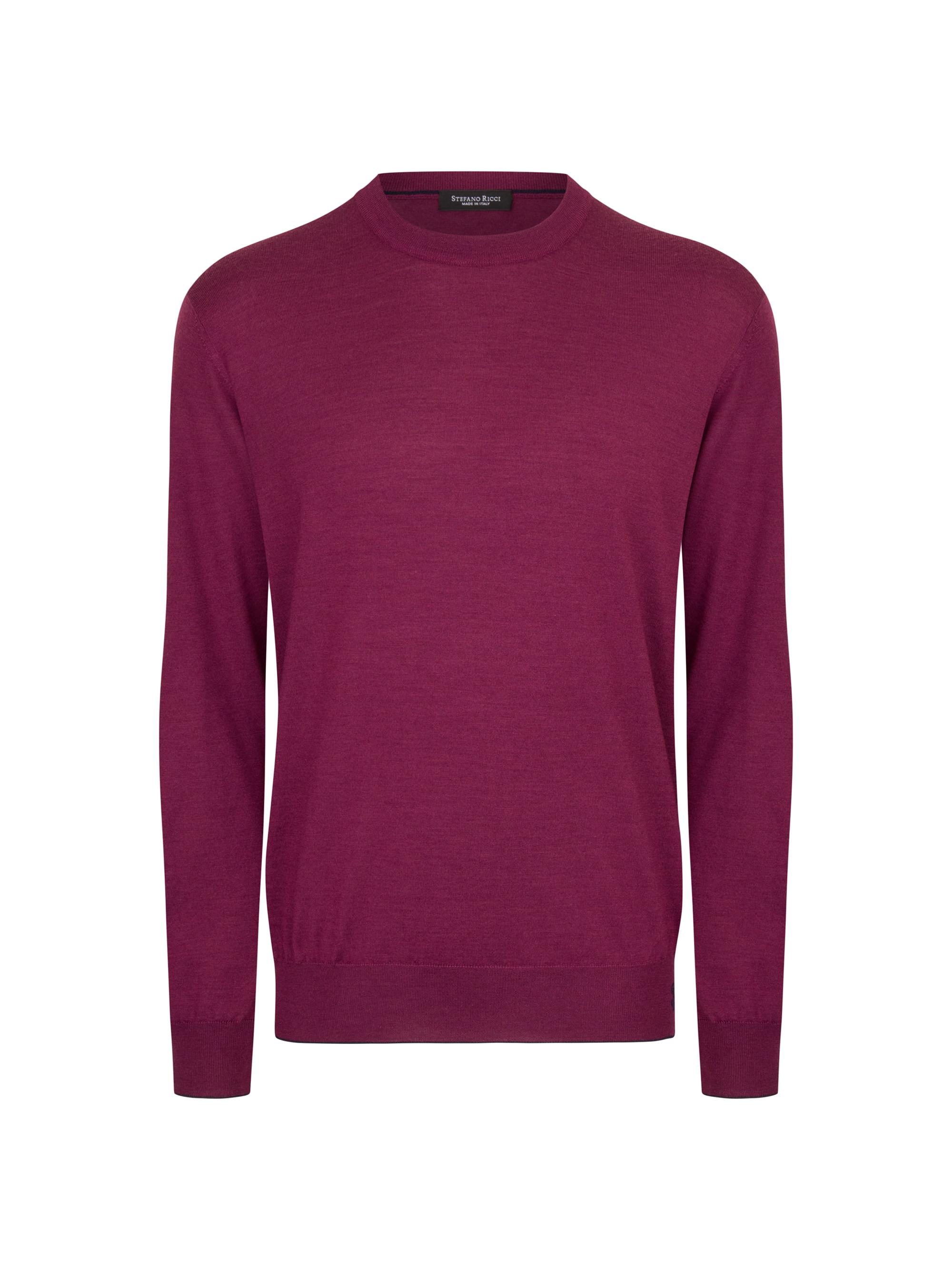 Stefano Ricci Men's Crewneck Sweater - Burgandy