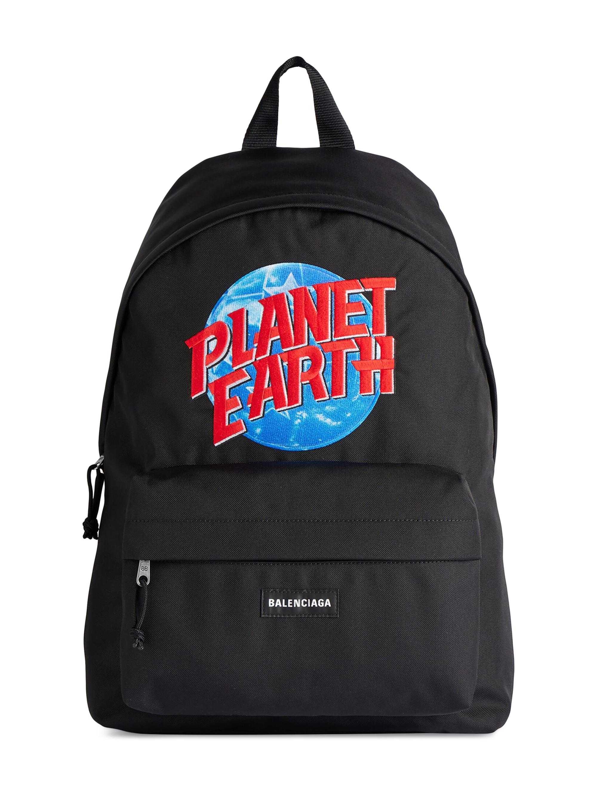 Balenciaga Men's Explorer Backpack - Black Blue Red