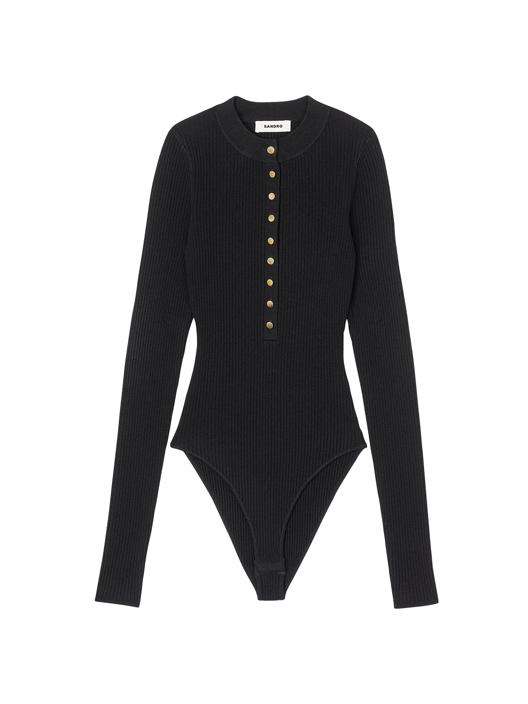 Sandro Women's Knit Bodysuit - Black