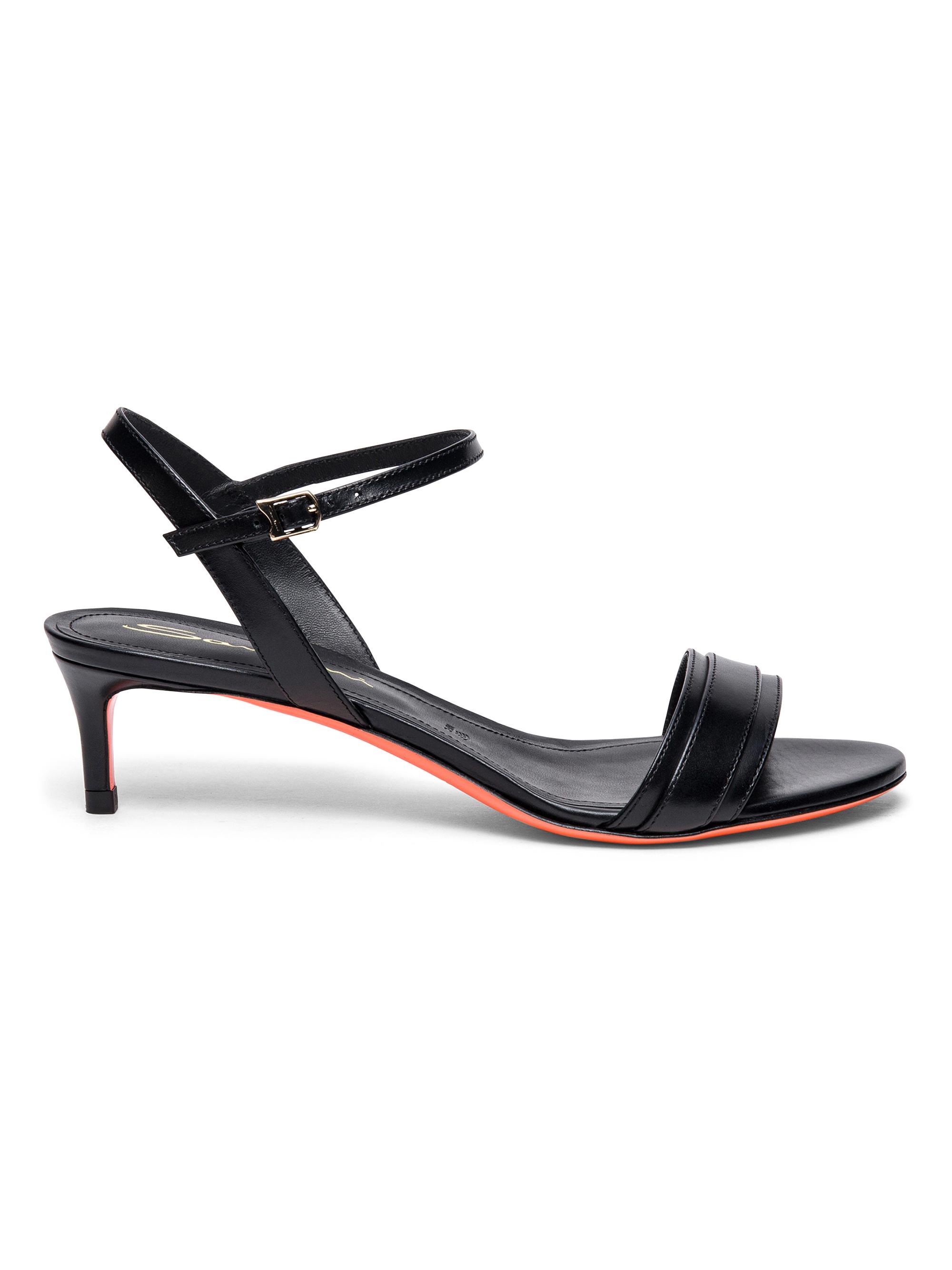 Vince Coco Horchata Leather Kitten-Heel Sandals | Saks Fifth Avenue