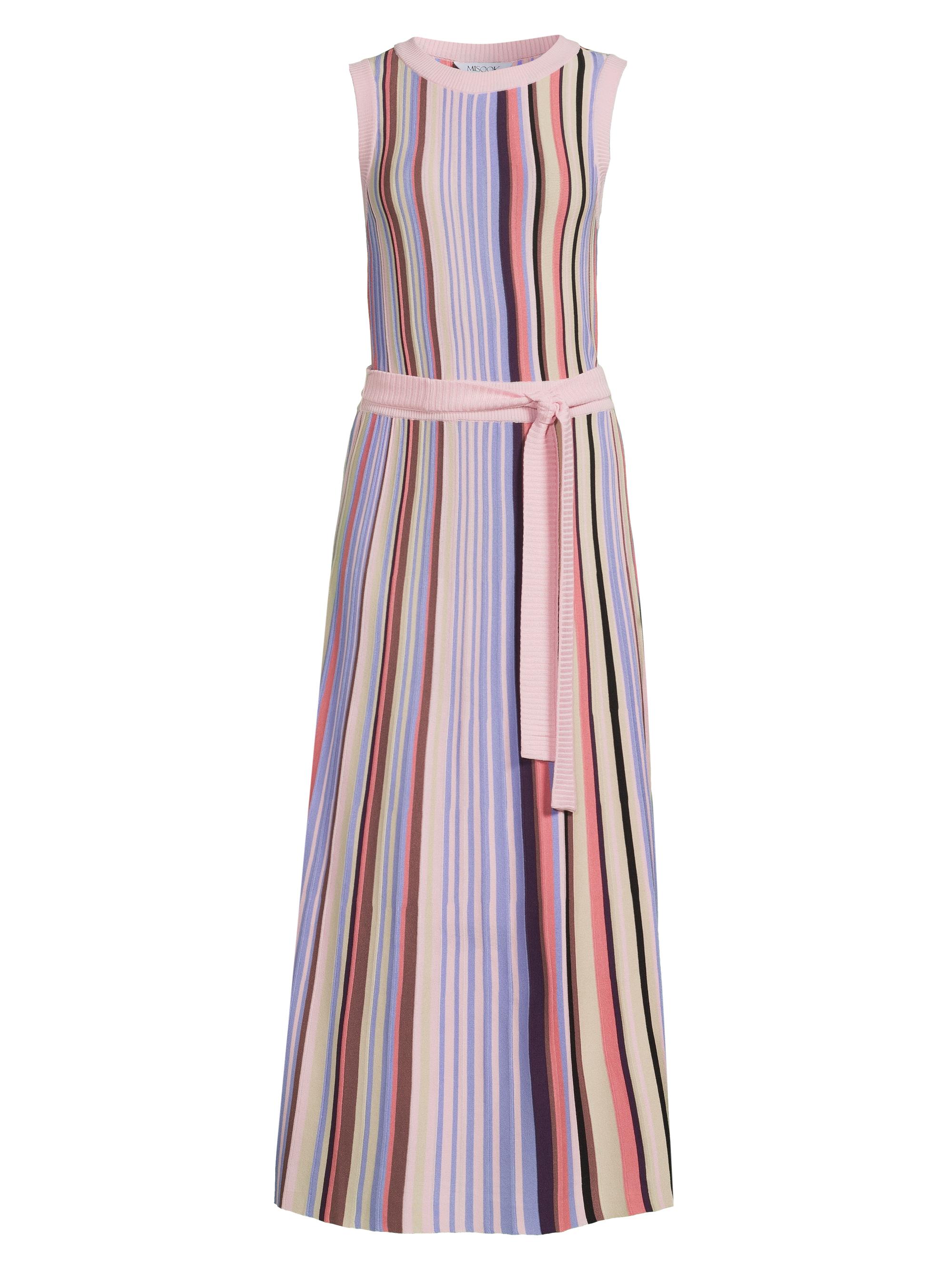 Misook Women's Ribbed Knit Sleeveless Modern-Fit Maxi Dress - Viola