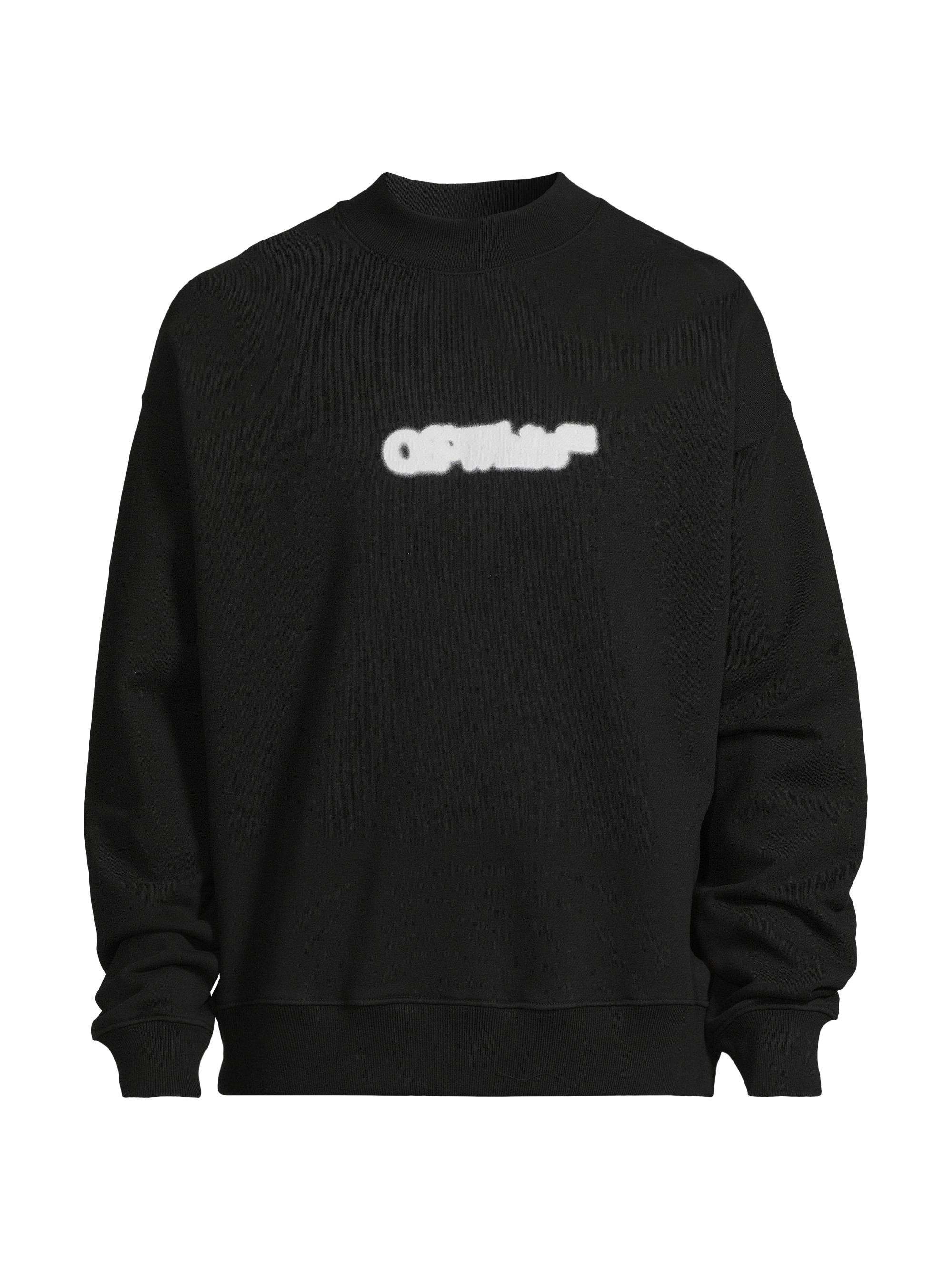 Off-White Men's Spray Arrow Skate Crewneck Sweatshirt - Black White