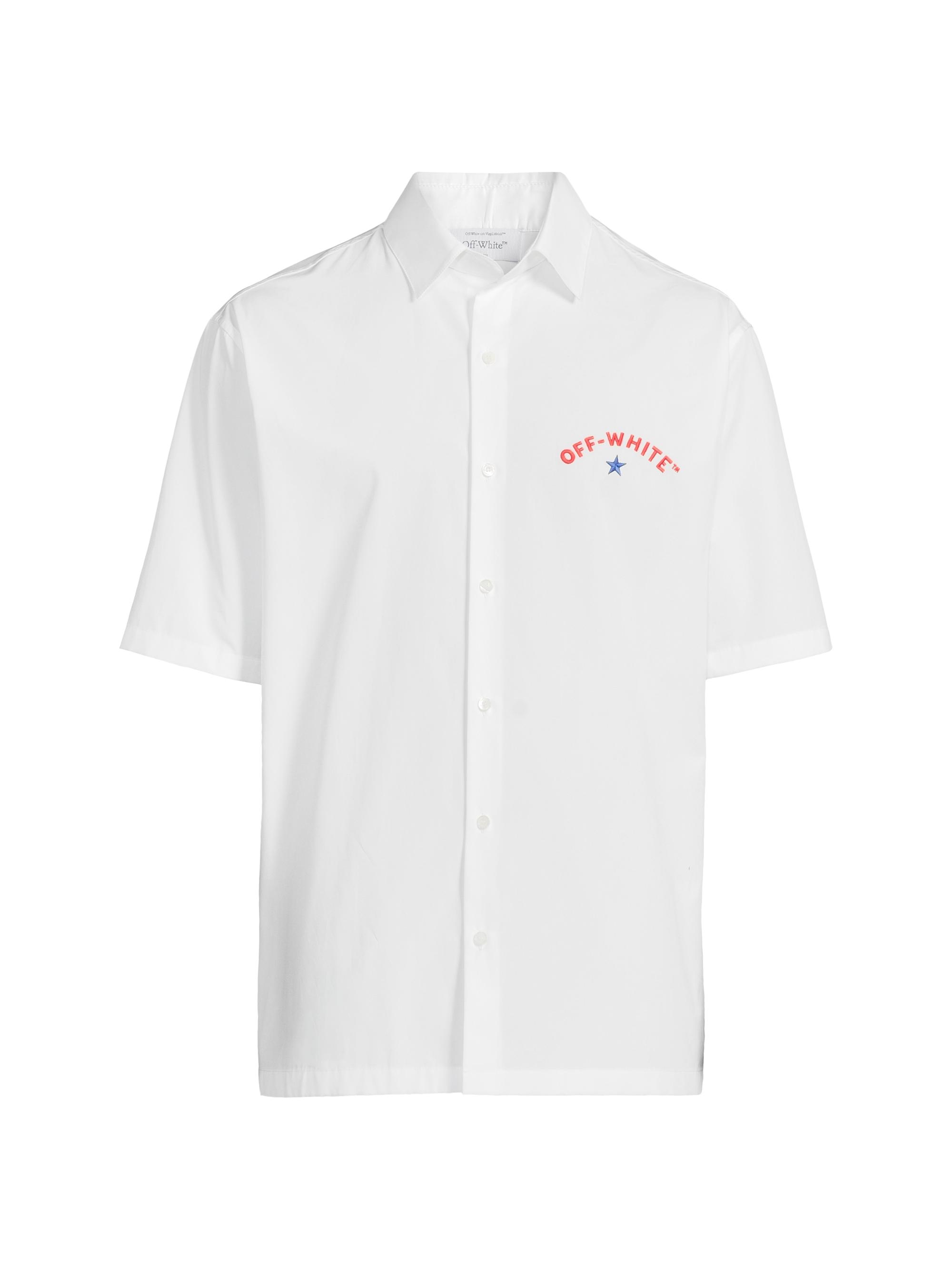 Off-White Men's Star Arrow Bowling Shirt - White
