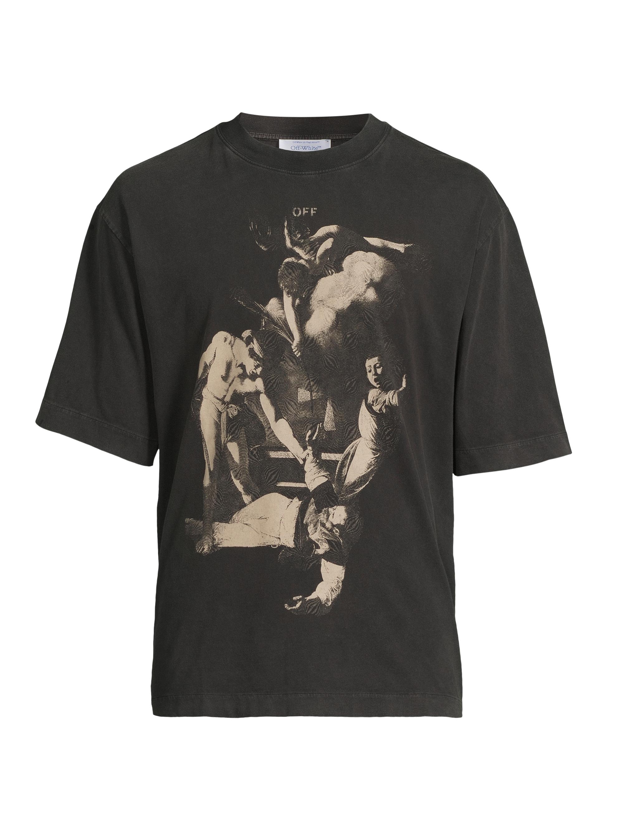 Off-White Men's Martydom Skate T-Shirt - Vintage Black