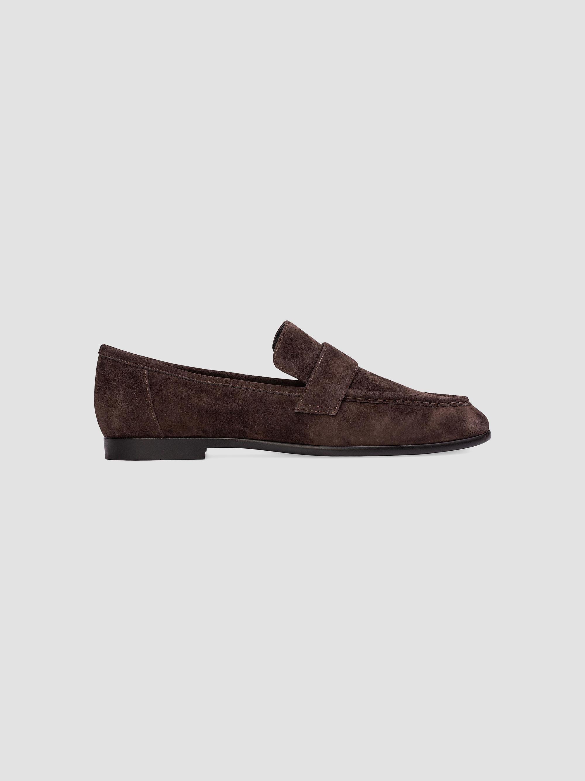 Black Suede Studio Women's Arrow Suede Loafers - Hot Fudge Suede | Thumbnail 7