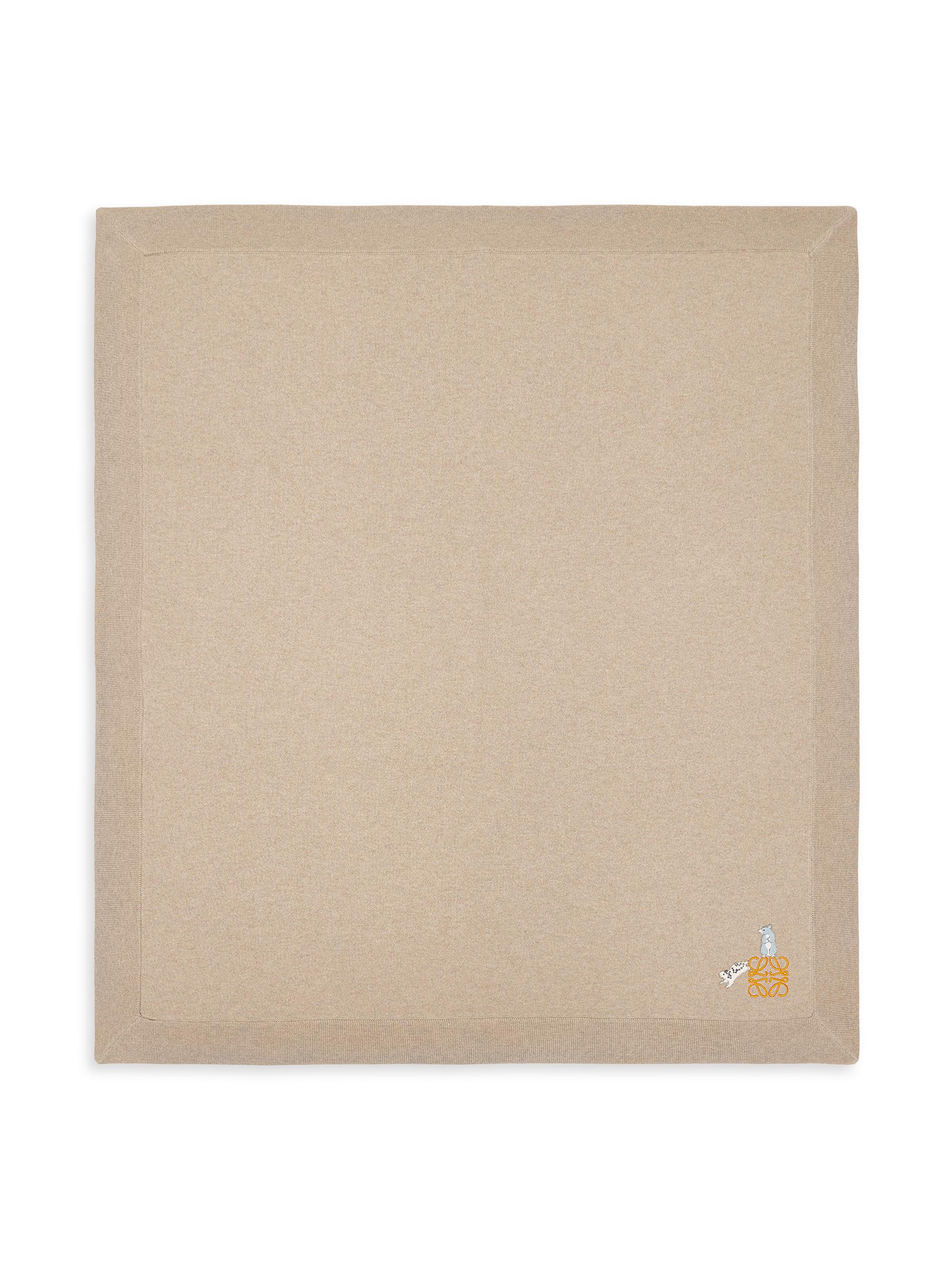 LOEWE Hamster Cashmere Baby Blanket - Beige