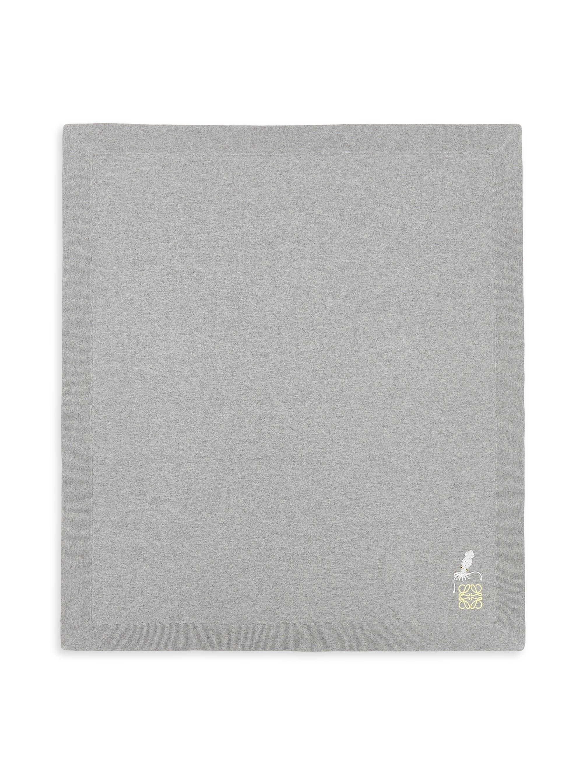 LOEWE Squid Cashmere Baby Blanket - Grey
