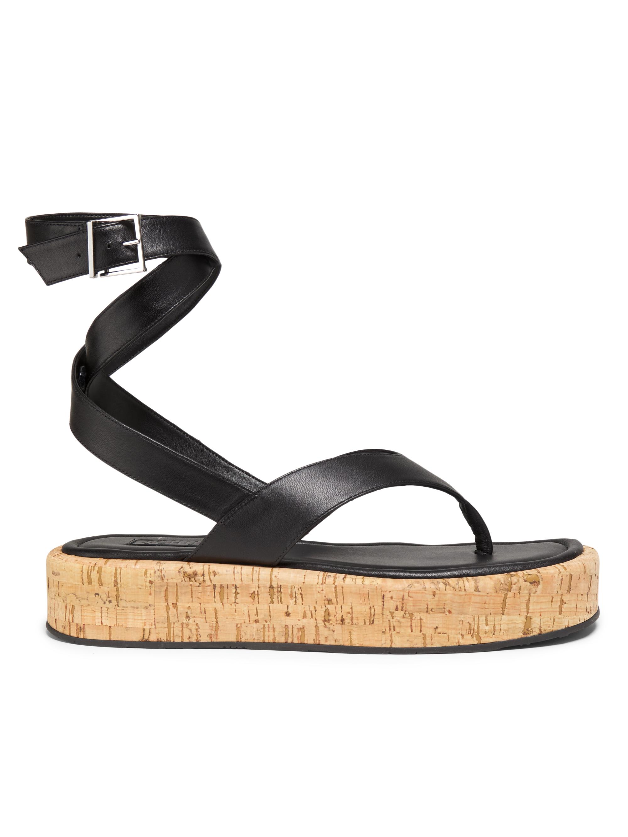 Schutz Tessie Leather Platform Sandals | Saks Fifth Avenue