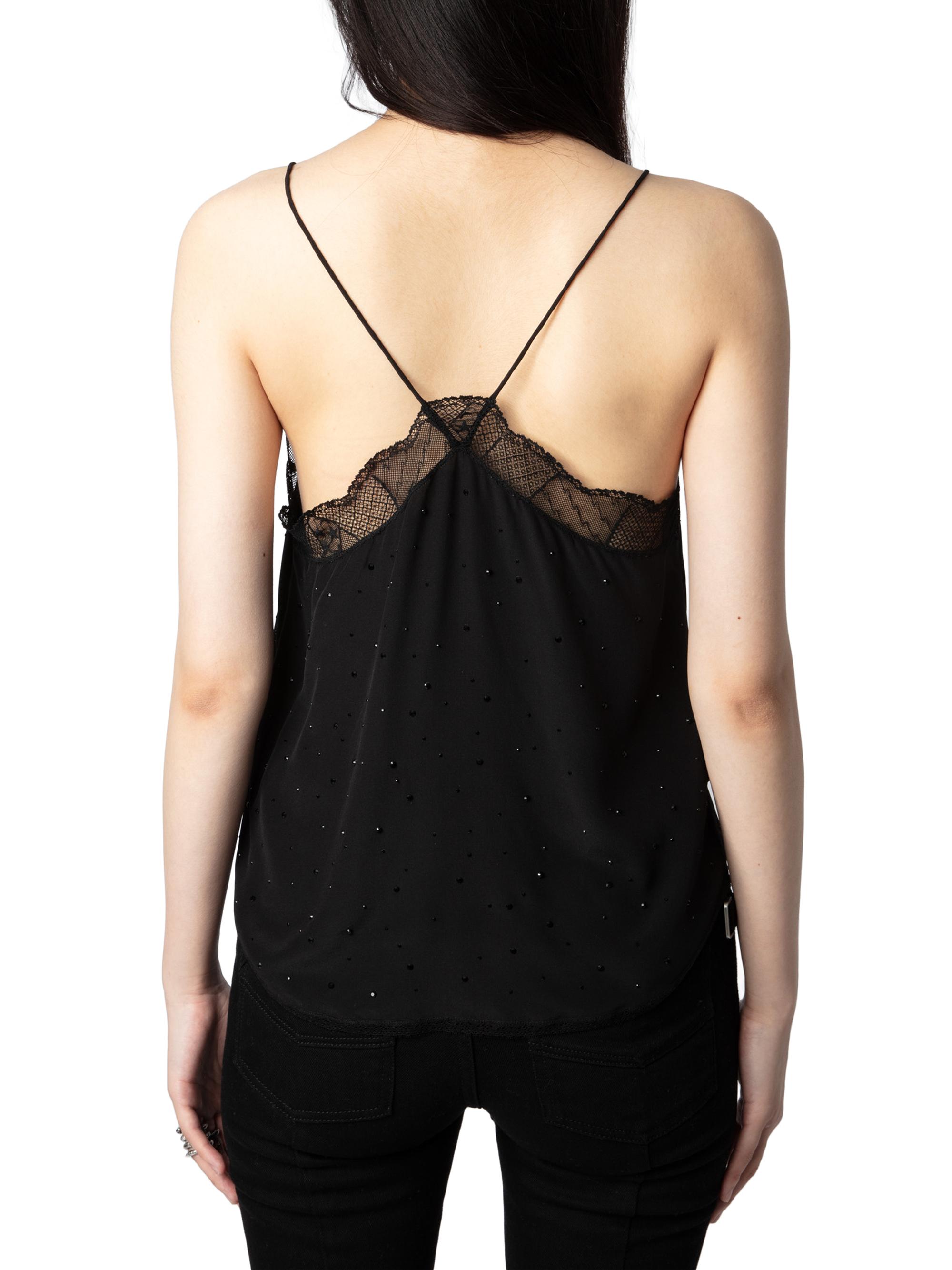 Zadig & Voltaire Christy Crystal & Silk Camisole | Saks Fifth Avenue