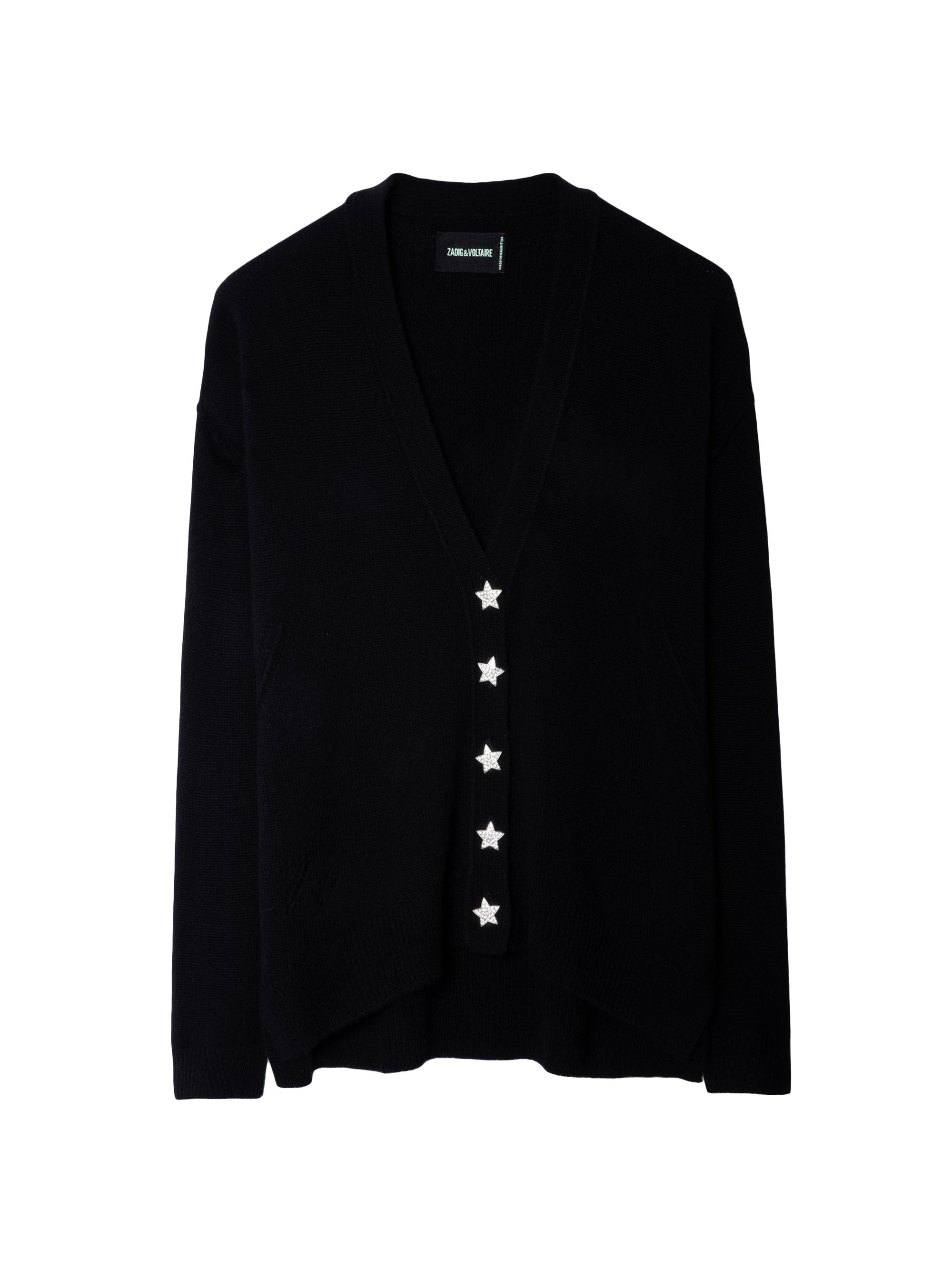 Zadig & Voltaire Women's Mirka Jeweled Cashmere Cardigan - Noir