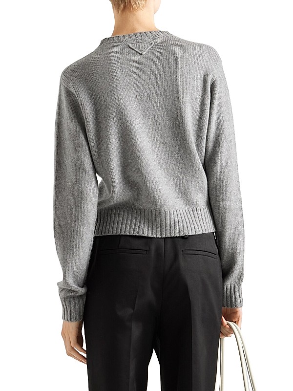 Shop Prada Ribbed Knit Re-Cashmere Sweater | Saks Fifth Avenue Shop Prada Ribbed Knit Re-Cashmere Sweater | Saks Fifth Avenue