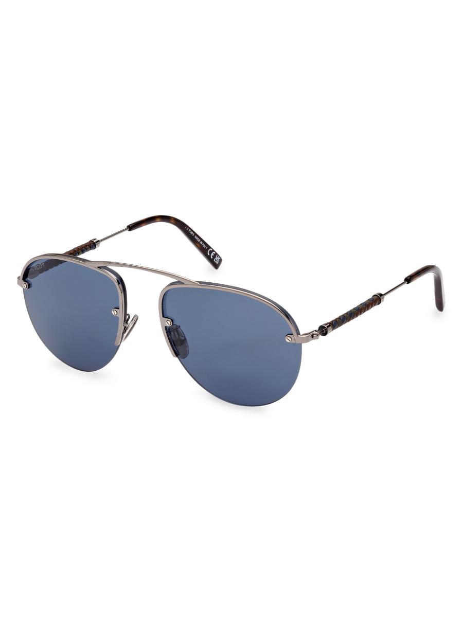 Tod's Pilot 56MM Metal Sunglasses | Saks Fifth Avenue