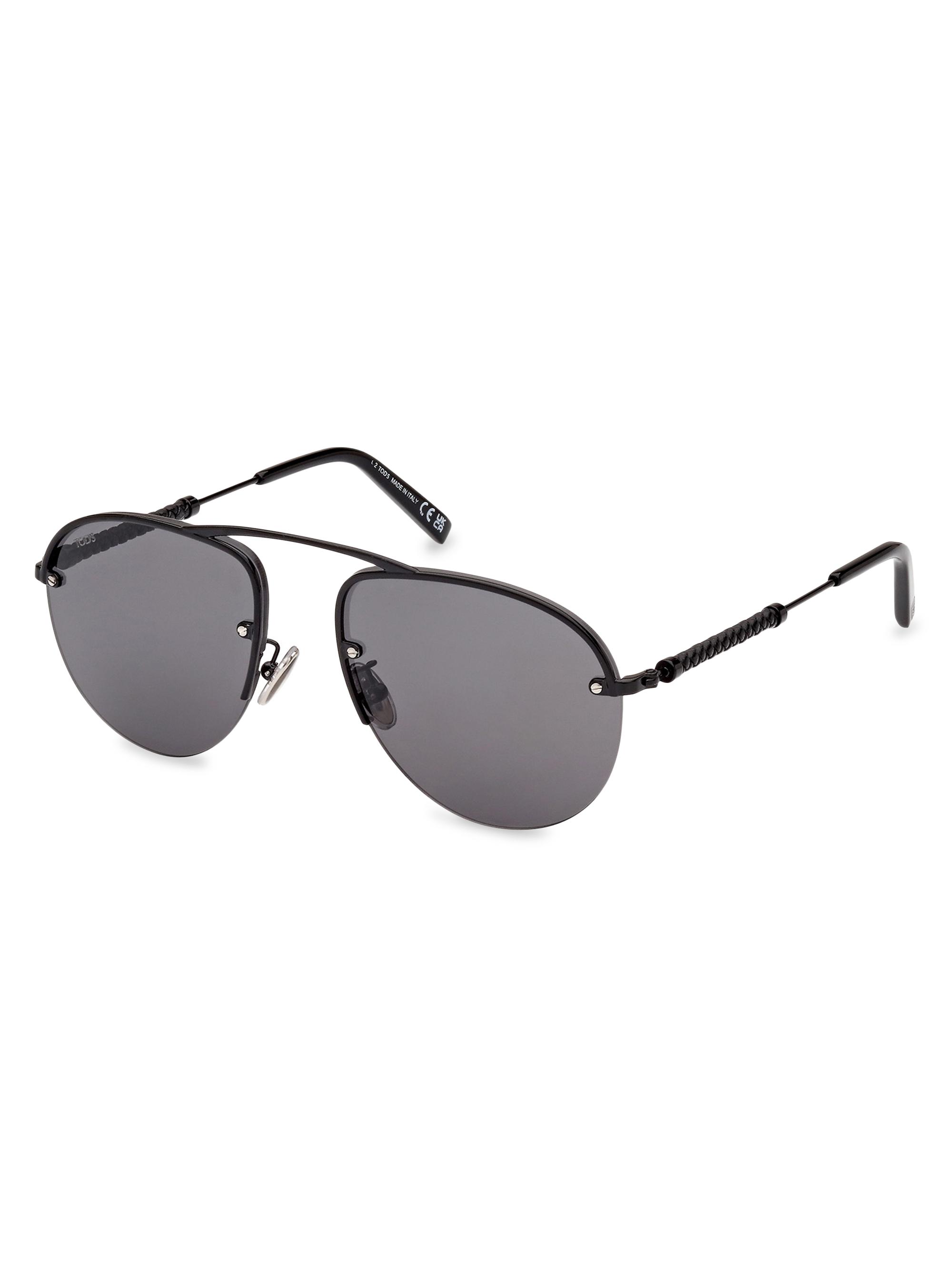 Tod's Pilot 56MM Metal Sunglasses | Saks Fifth Avenue