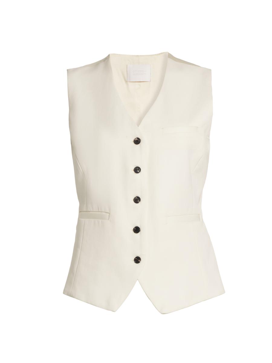 Citizens of Humanity Jasmin Cotton Vest | Saks Fifth Avenue