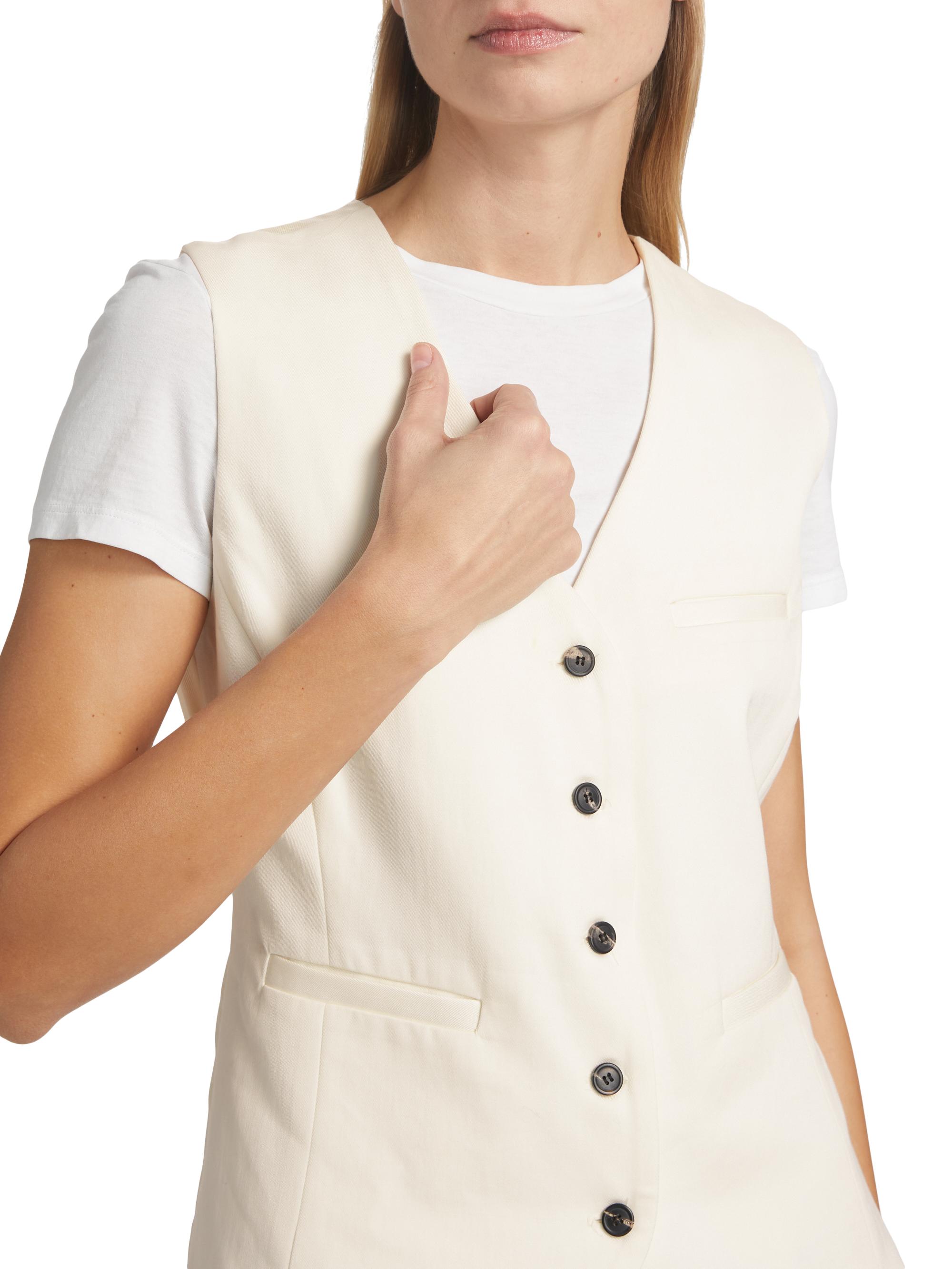 【GIANNETTO】Cotton White Gilet Size46 Cotton Milano Cardigan – Tilley USA