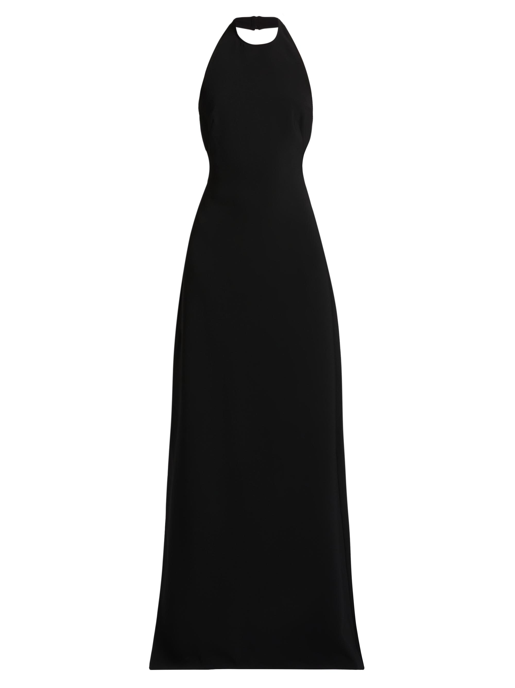 Amsale Women's Halter Gown - Black