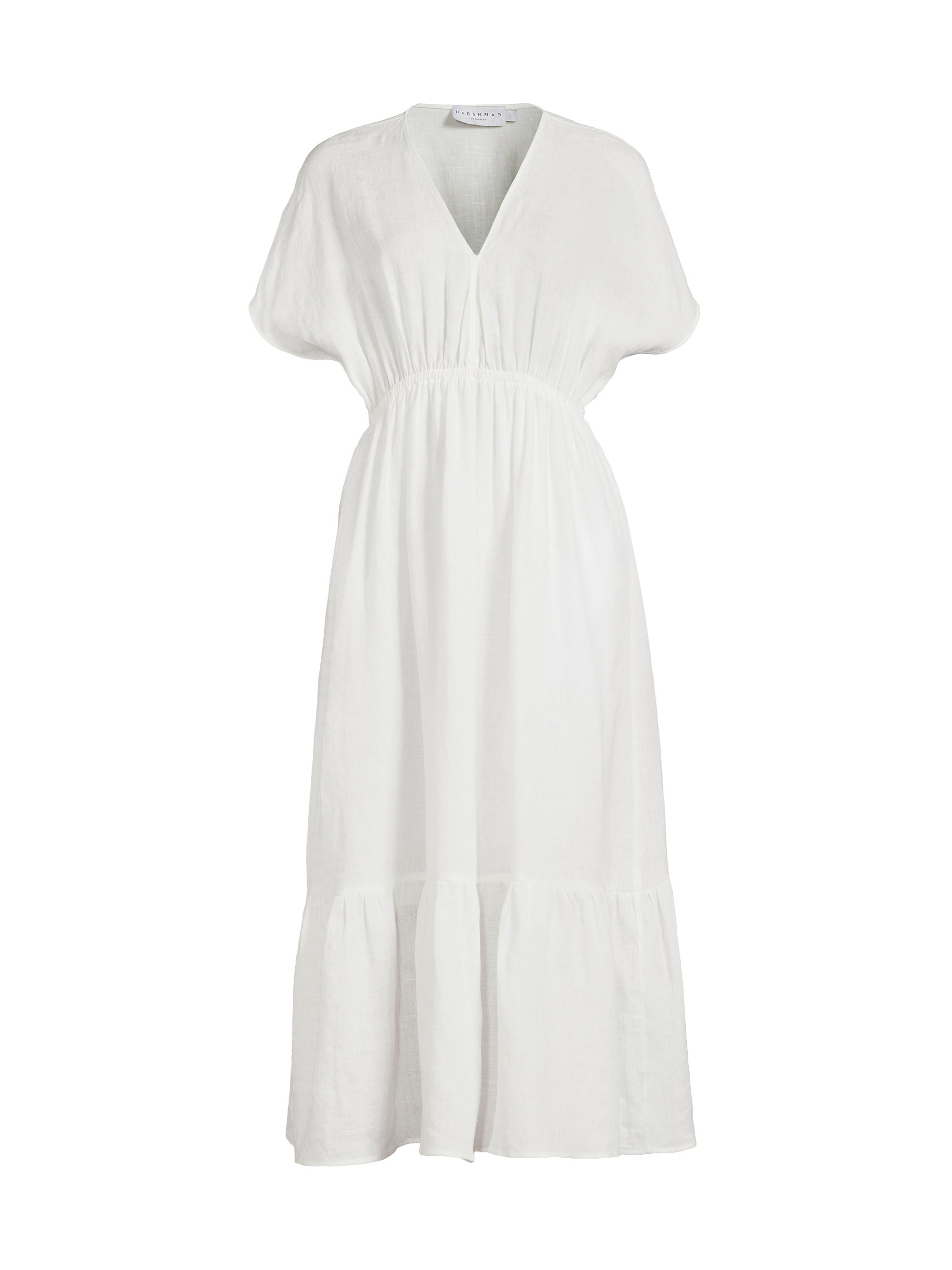 Harshman Women's Bexley Linen Midi-Dress - White