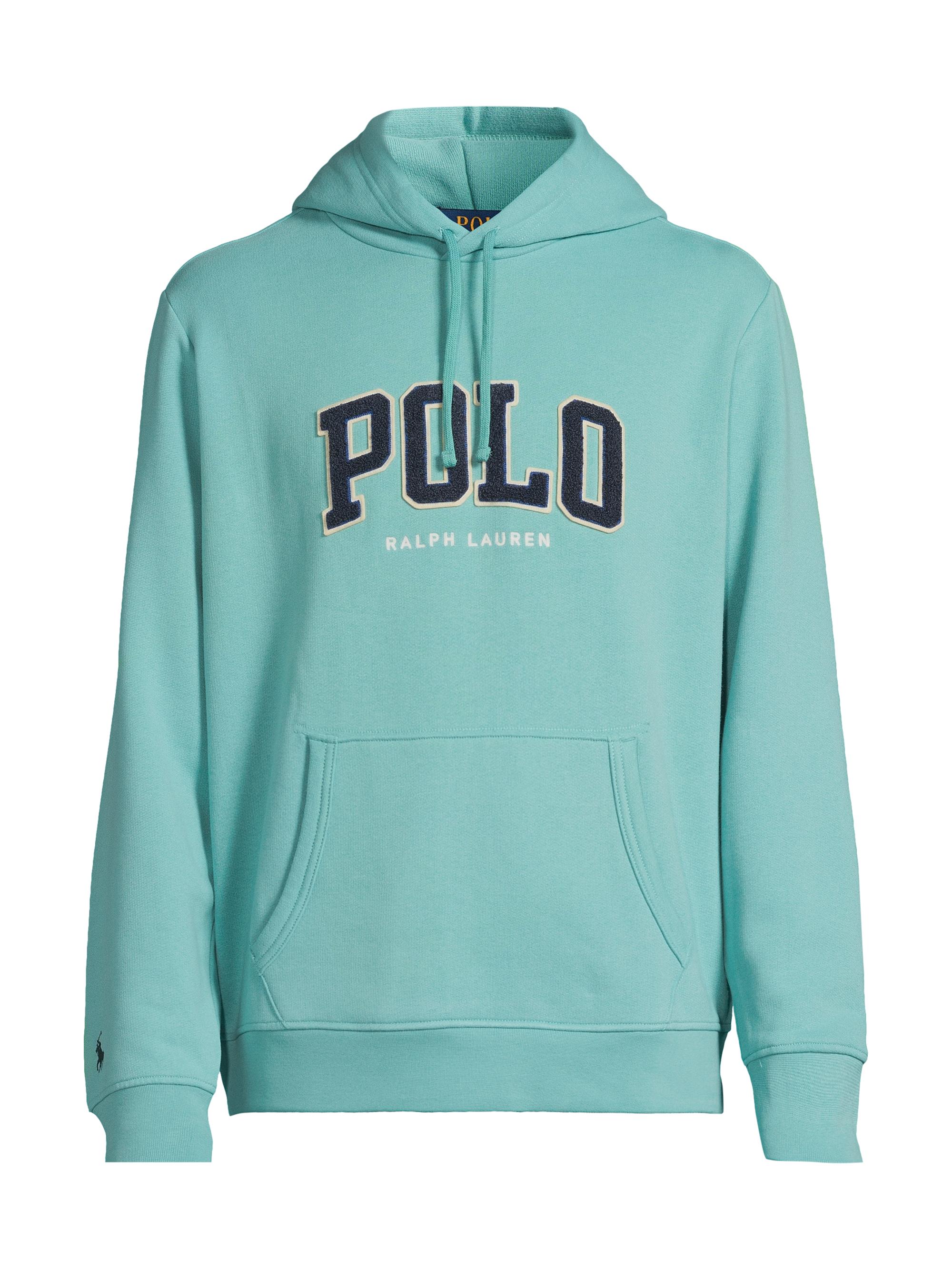 Polo Ralph Lauren Men's The RL Fleece Logo Hoodie - Deep Seafoam