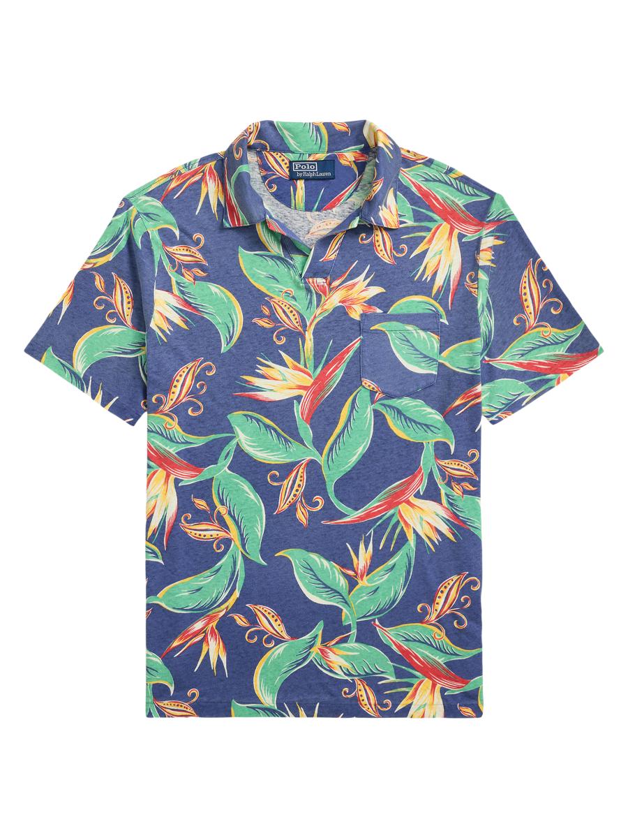 【POLO RALPH LAUREN】Tropical-Print フーディー Tシャツ Big + Tall | Polo Ralph Lauren Tropical-Print Long-Sleeve