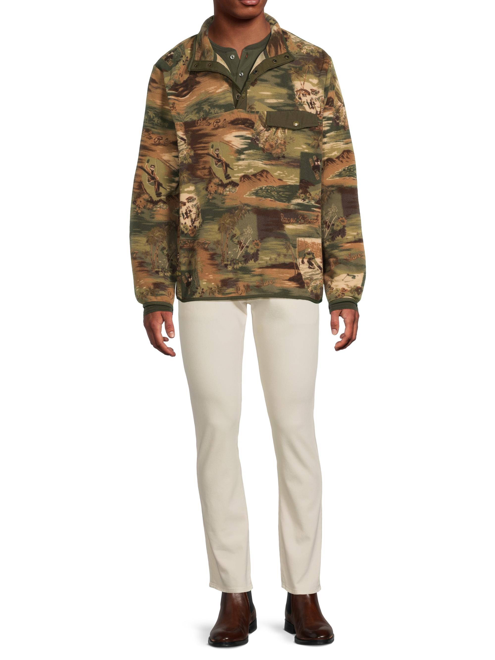 Polo Ralph Lauren Sea-To-Ski Camo Fleece Hybrid Pullover | Saks