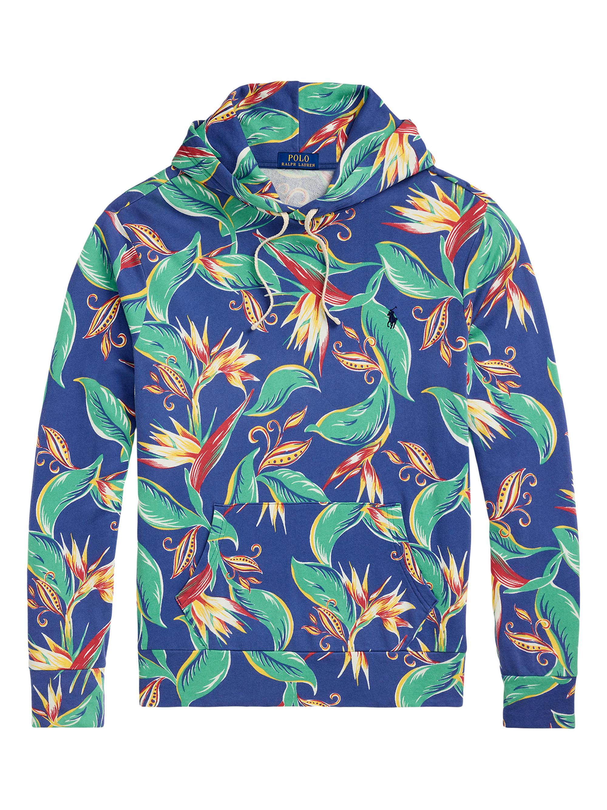 Polo Ralph Lauren Men's Tropical Spa Floral Cotton Terry Hoodie - Birds Of Paradise Floral