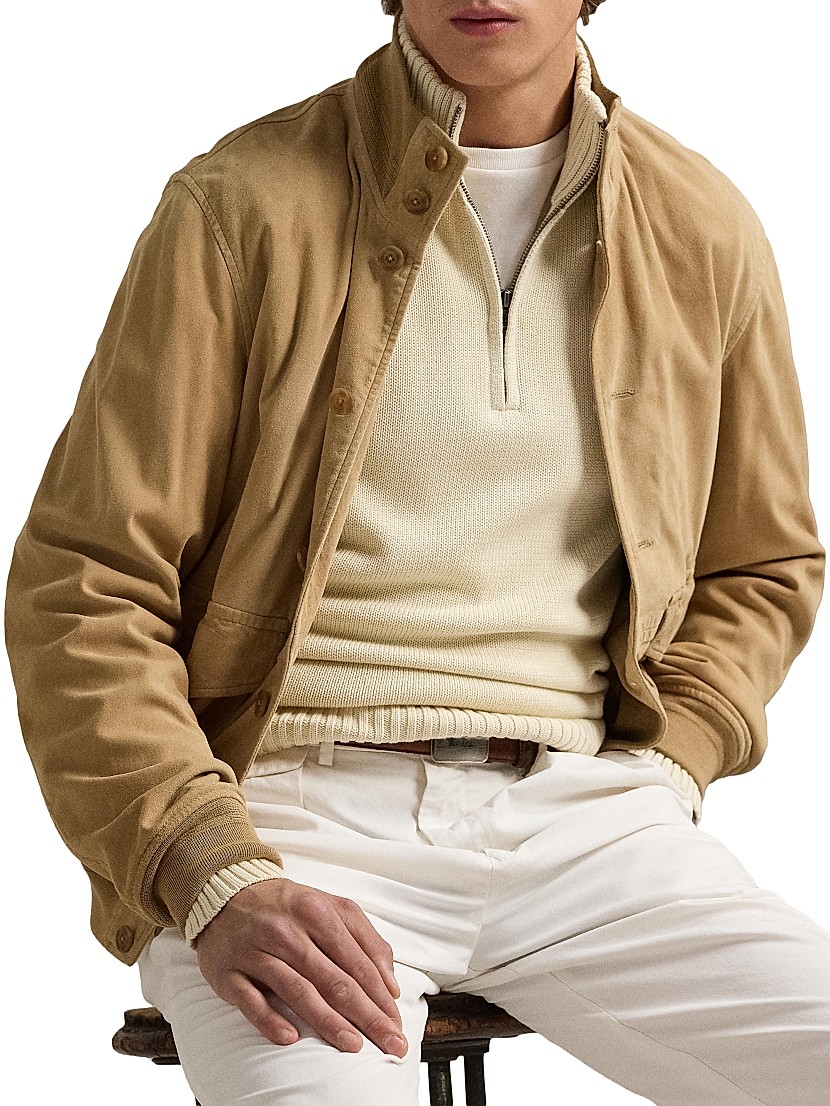 Shop Polo Ralph Lauren Cotton Knit Quarter-Zip Sweater Shop Polo Ralph Lauren Cotton Knit Quarter-Zip Sweater
