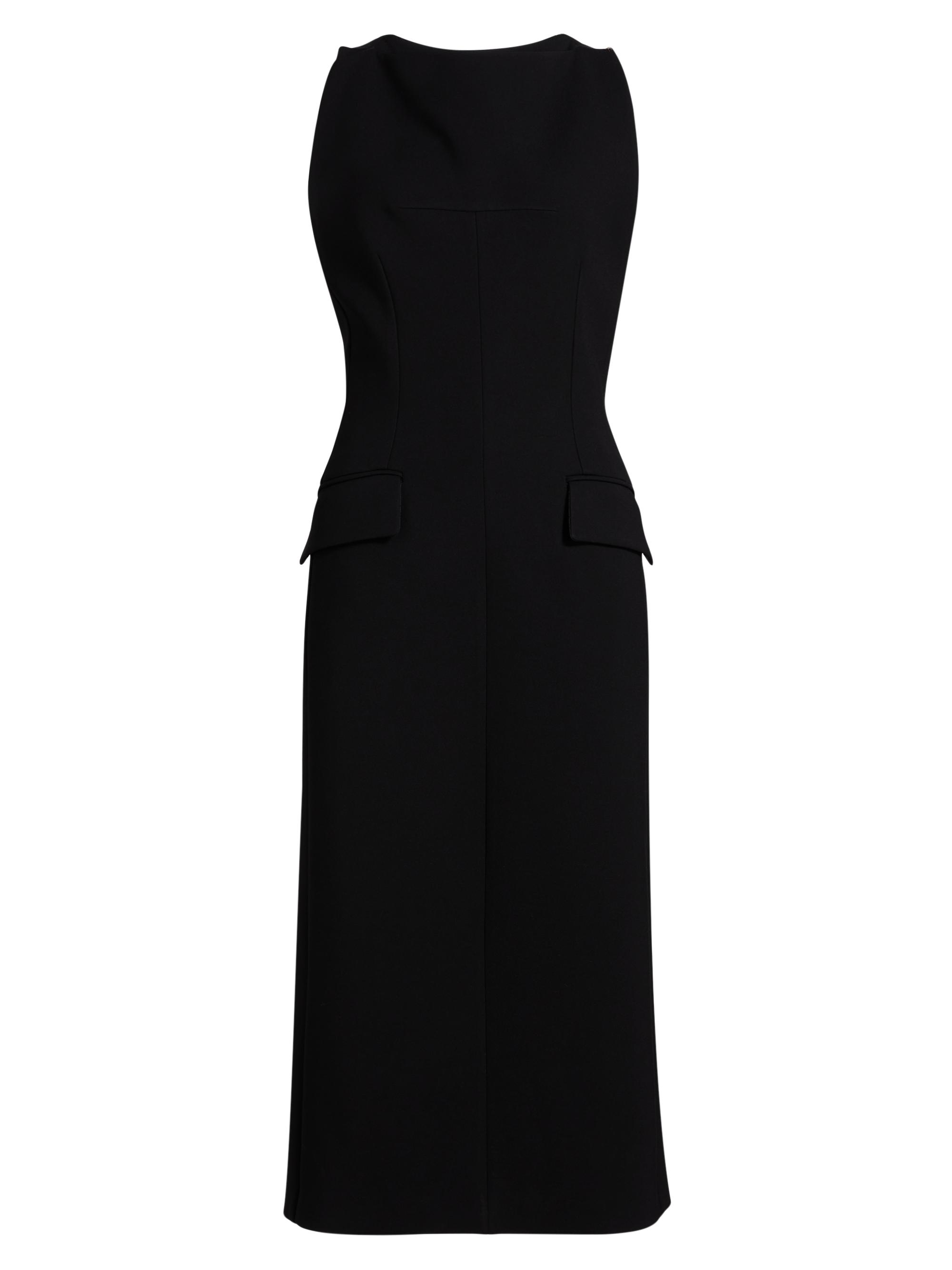 Max Mara Women's Ruta Twist-Back Midi-Dress - Black