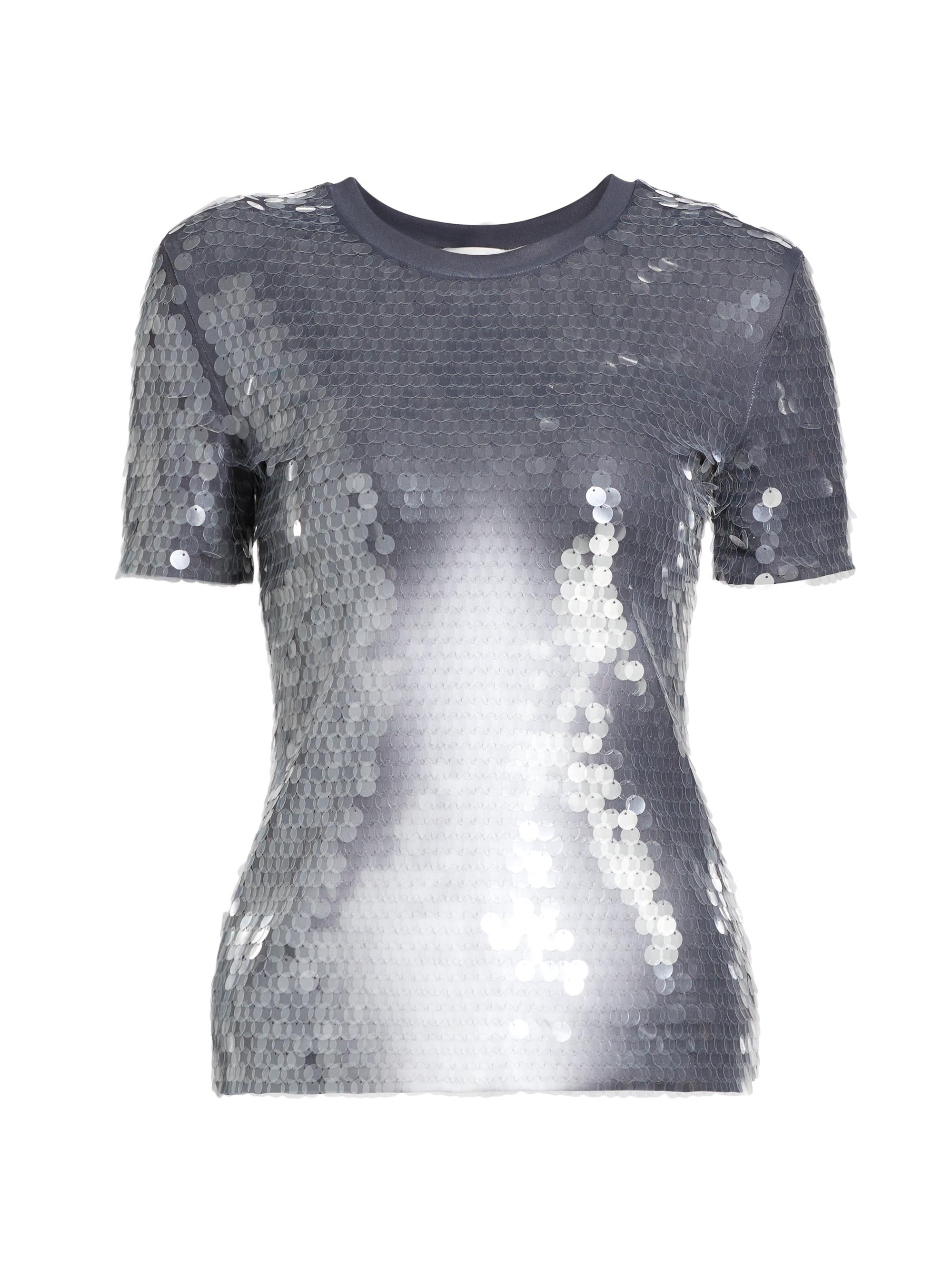 Max Mara Women's Kibbutz Sequined Crewneck T-Shirt - Shaded Black