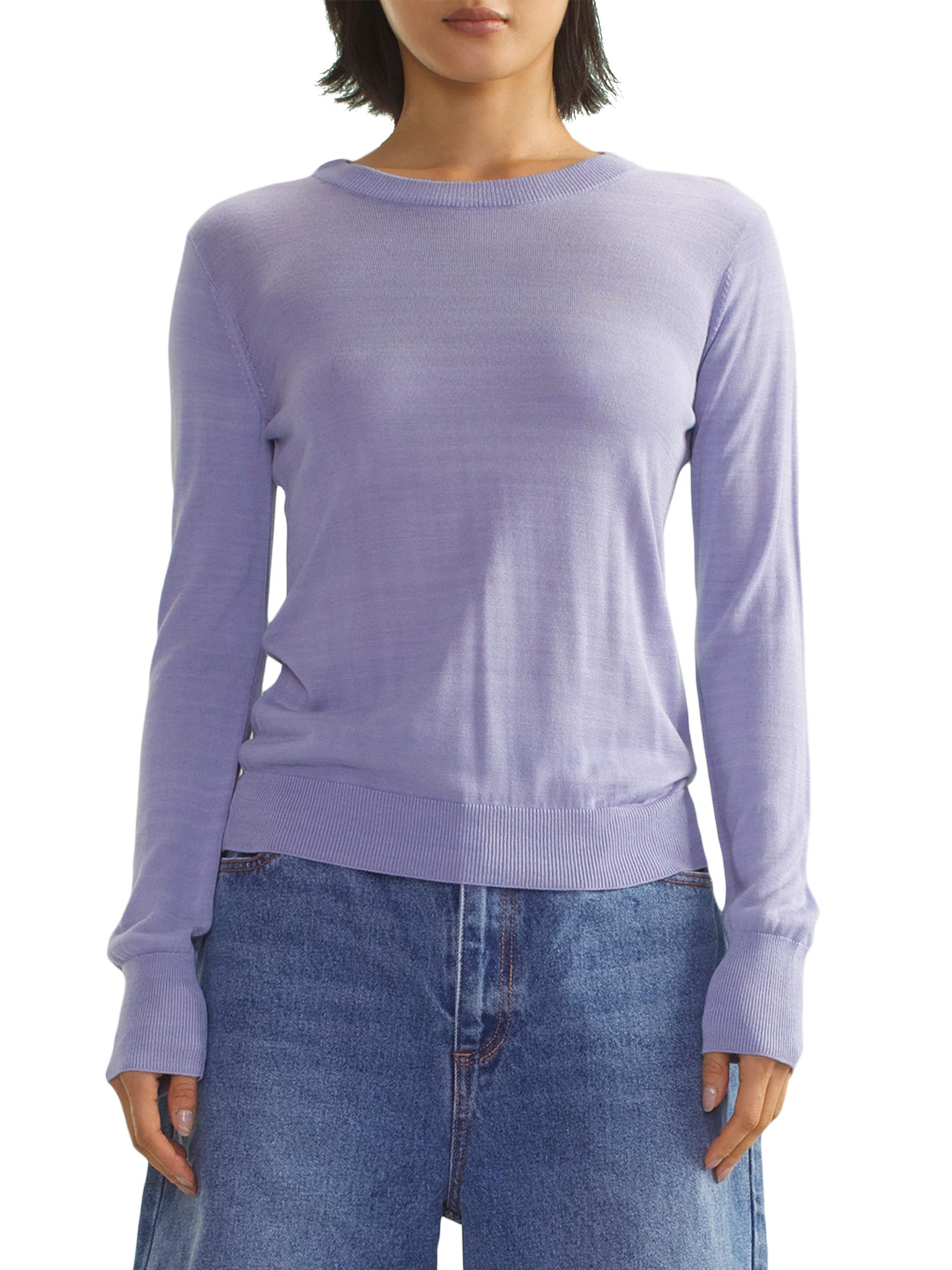Cynthia Rowley Women's Knit Crewneck Top - Periwinkle