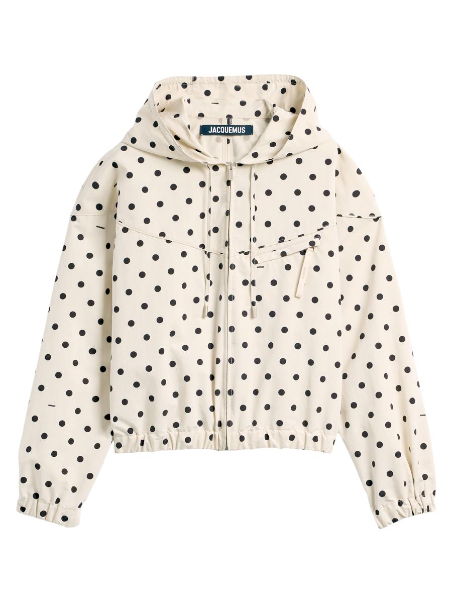 【こぴJacquard cut out gather blouson Jacquard Damier Cotton Jersey Blouson - Men - Ready-to-Wear
