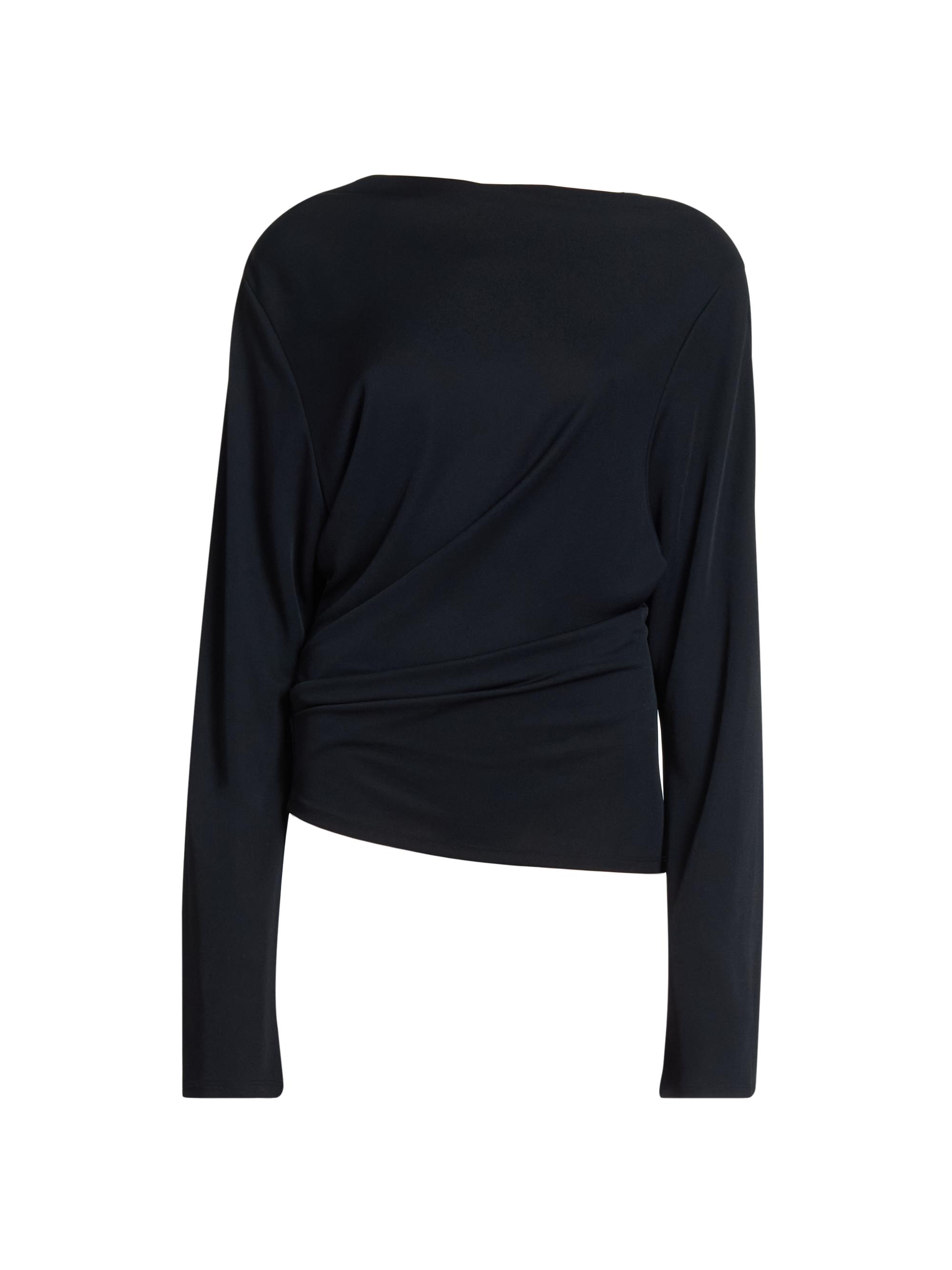 Jacquemus Women's Croisiere Draped Top - Black