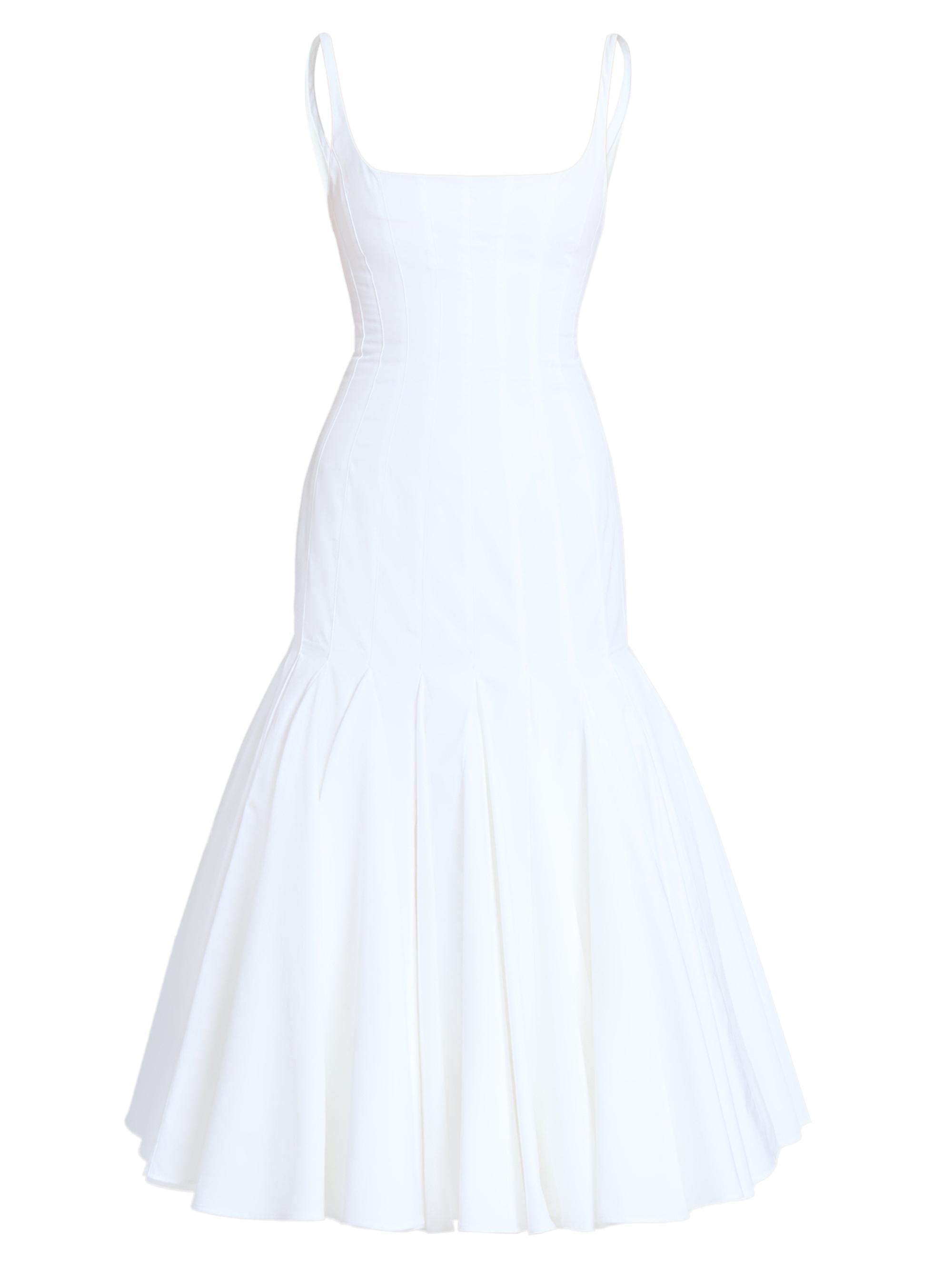 Jacquemus Women's Agave Drop Waist Cocktail Dress - White