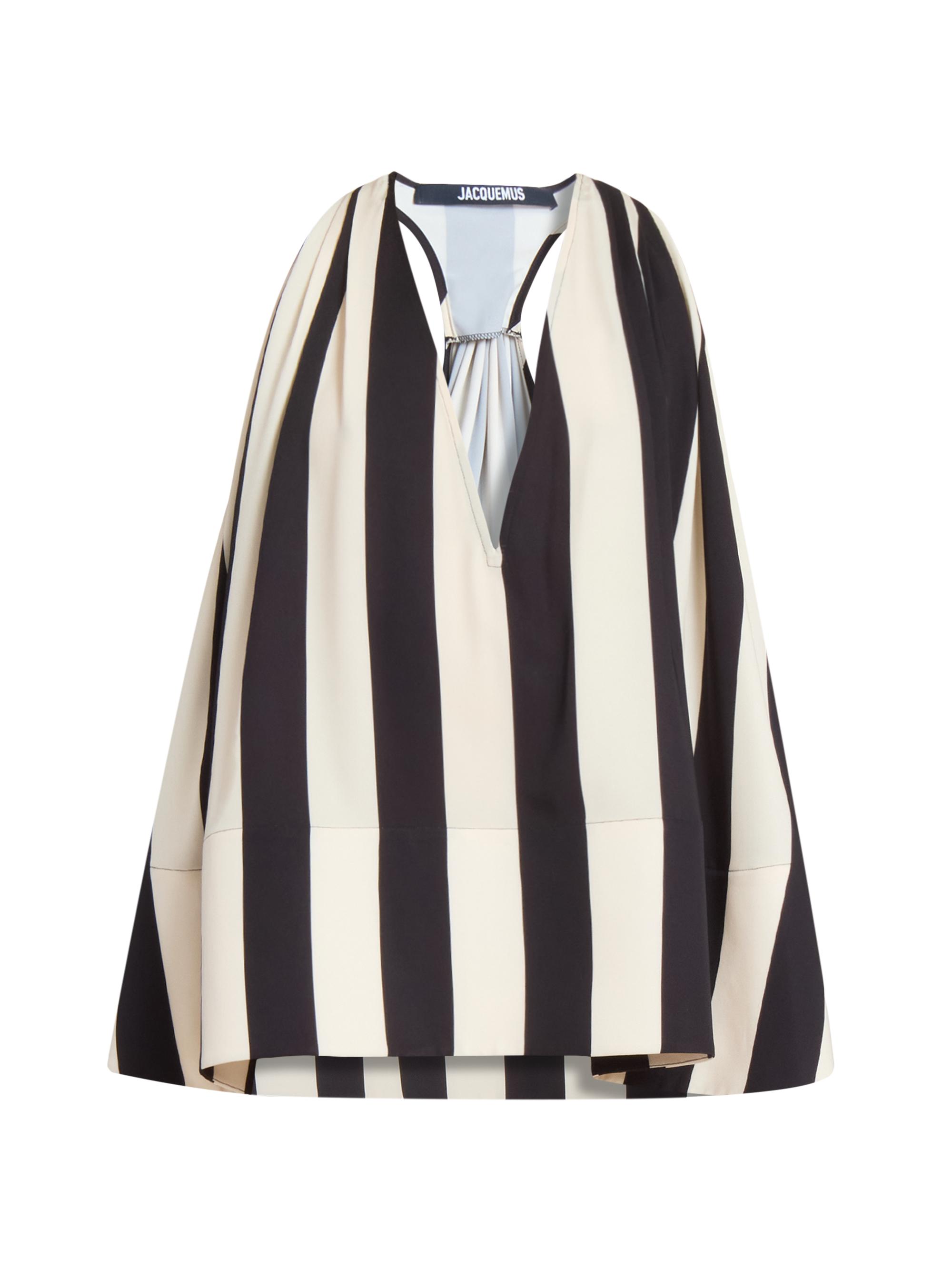 Jacquemus Women's Norma Striped Tent Top - Print Stripes